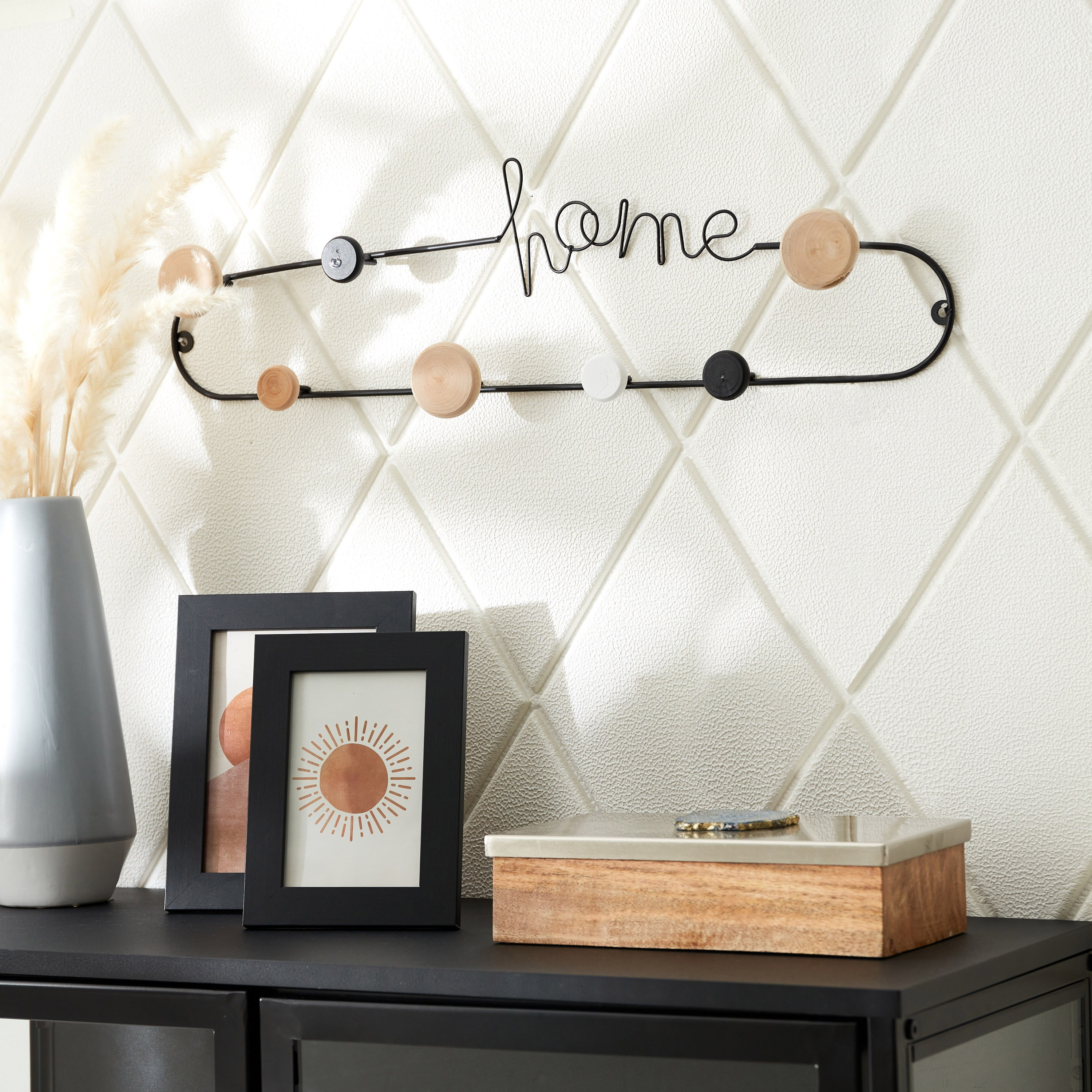 Everly Home Metal Decorative Wall Art - 60x6x9 cm-hbxdiningroom-walldecor-wallart-image-4