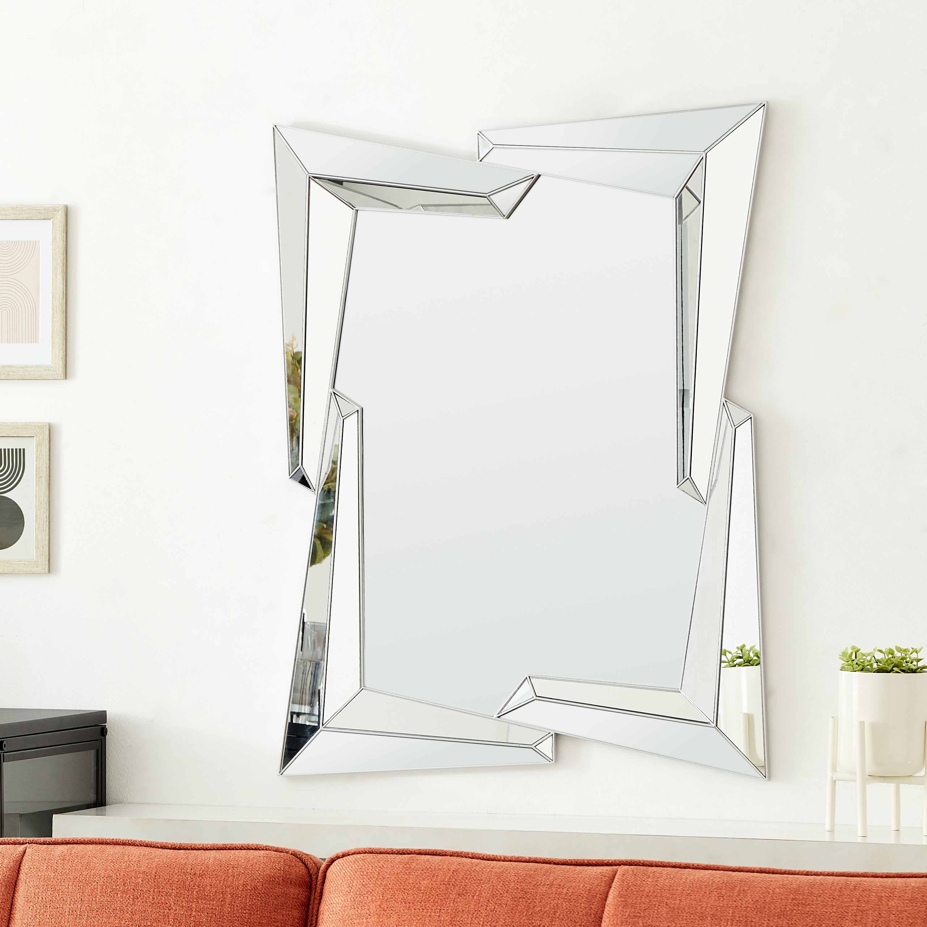 مرآة ديكور بتصميم متداخل من إيفرلي - 57x6x75 سم-PROMO_HB_AE_B1G1_250925-image-1