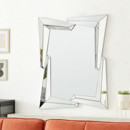 مرآة ديكور بتصميم متداخل من إيفرلي - 57x6x75 سم