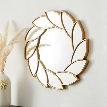 Everly Petal Decorative Mirror - 30x3x50 cms