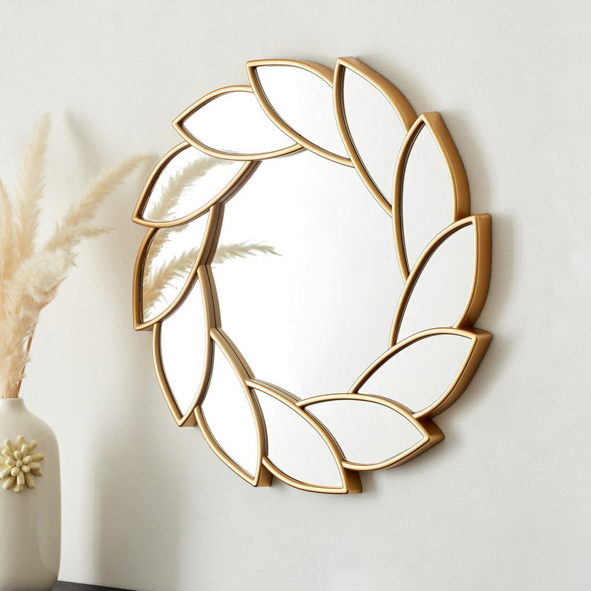 Everly Petal Decorative Mirror - 30x3x50 cm-Mirrors-image-1