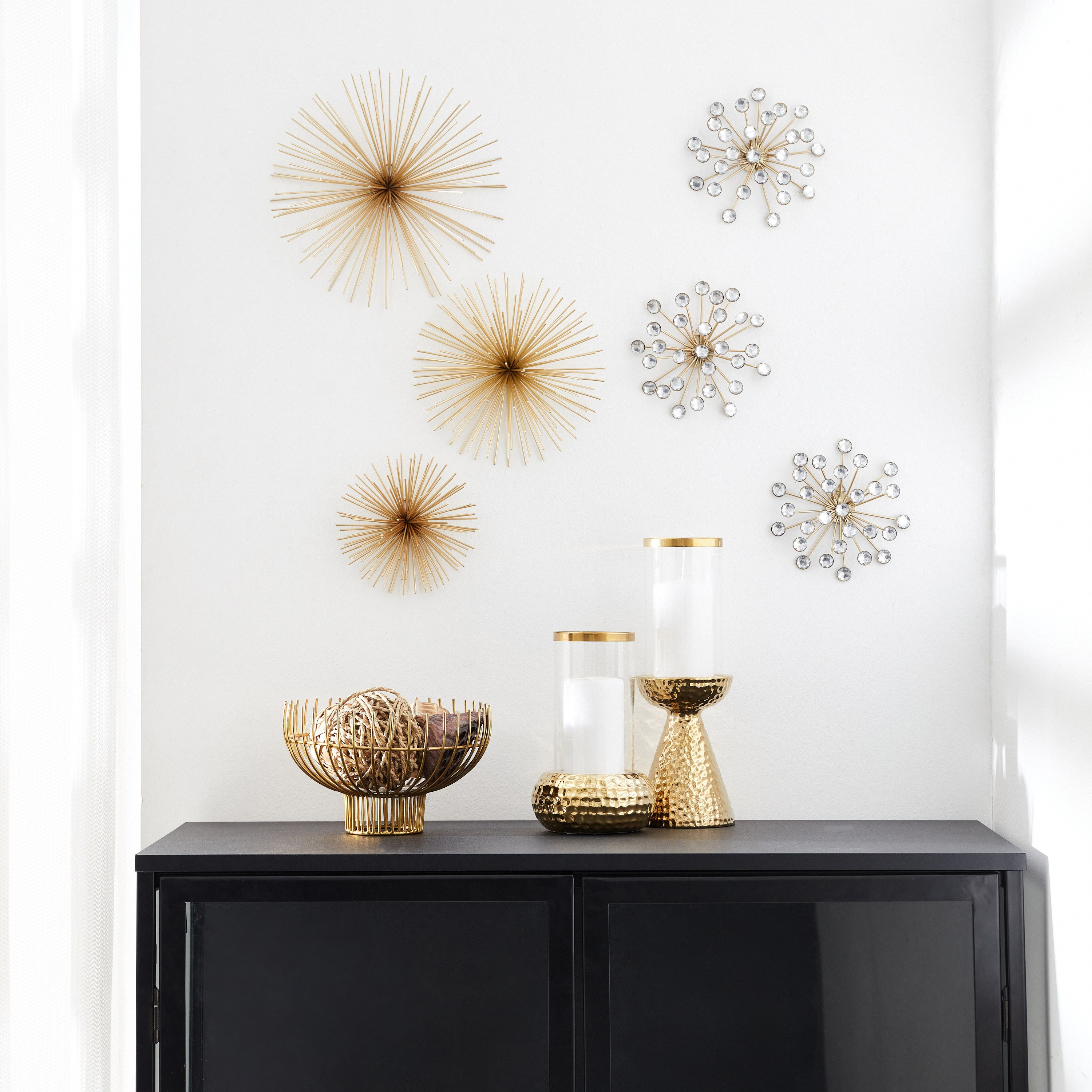 Everly Ray 3-Piece Metal Wall Art Set - 15x15x4 cm-hbxdiningroom-walldecor-wallart-image-4