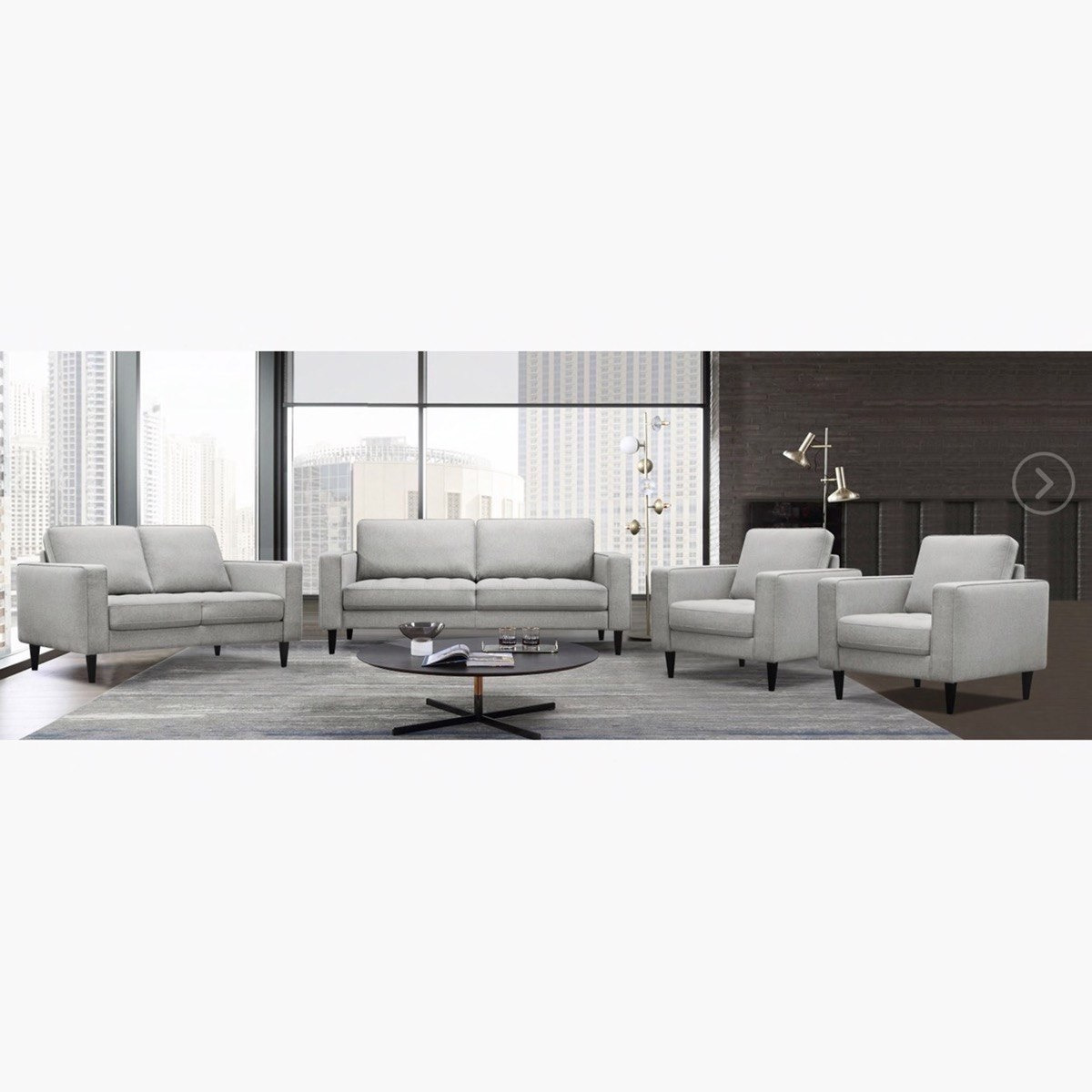 طقم كنب قماشي 3+2+1+1 مقاعد من كارا-hbxlivingroom-sofasandarmchairs-sofas-image-1