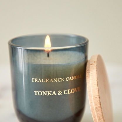 Gladys Monochrome Luxury Tonka and Clove Scented Jar Candle - 135 gms