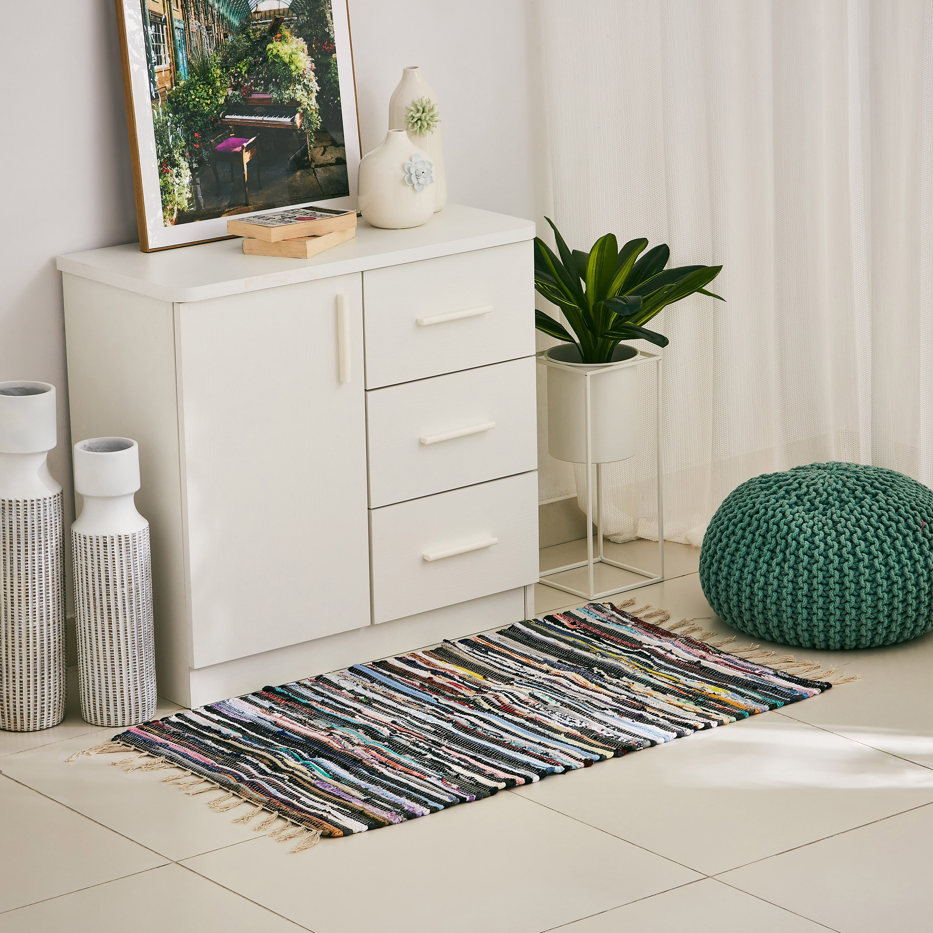 Axis Recycled Cotton Dhurrie - 65x110 cm-hbxdecorandfurnishings-floorcoverings-rugs-image-4