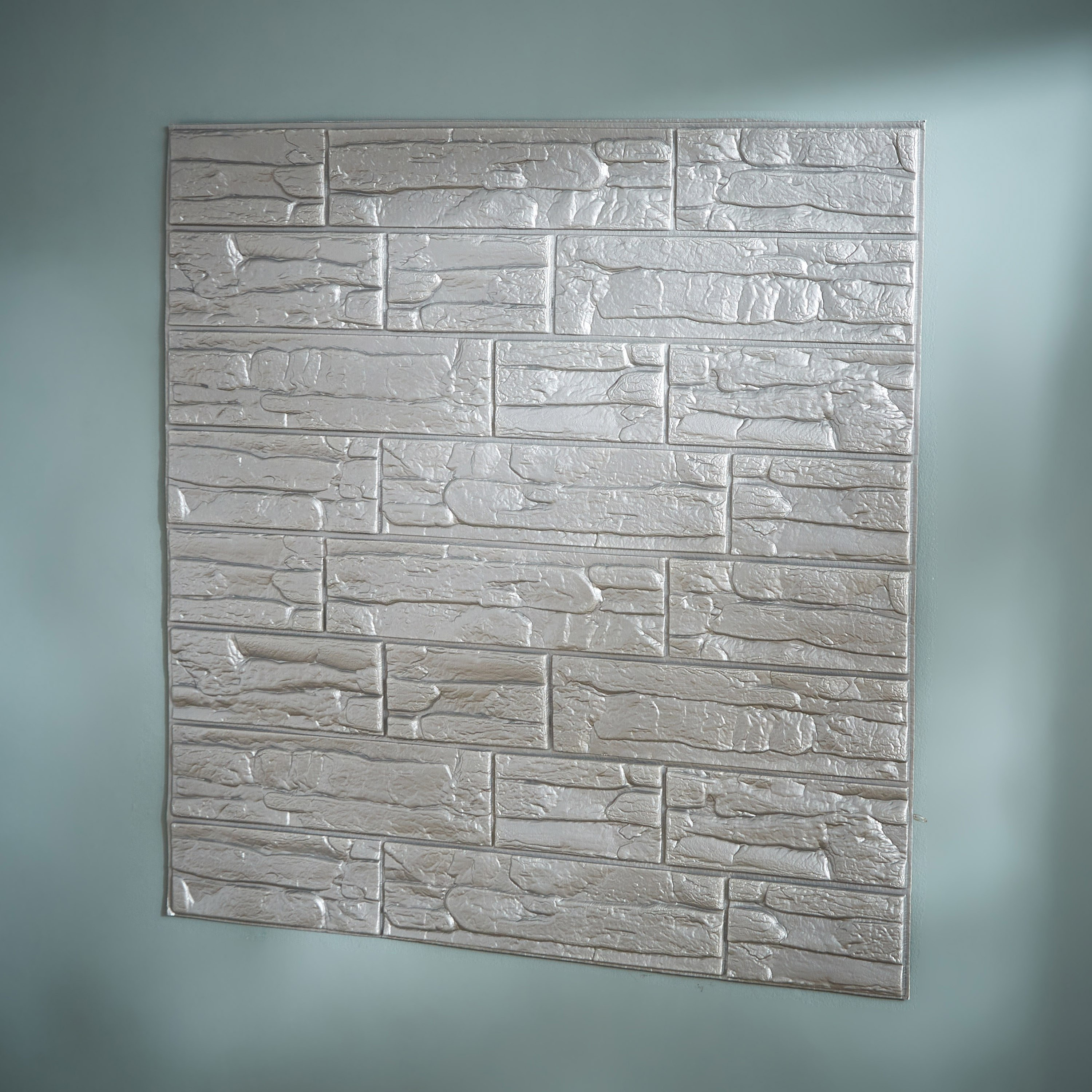 ملصق حائط إسفنج قابل لإعادة الاستخدام بتصميم مكعبّات رمادية من راريتي - 70x70 سم-hbxhomeware-hbxkidsandyouth-image-3