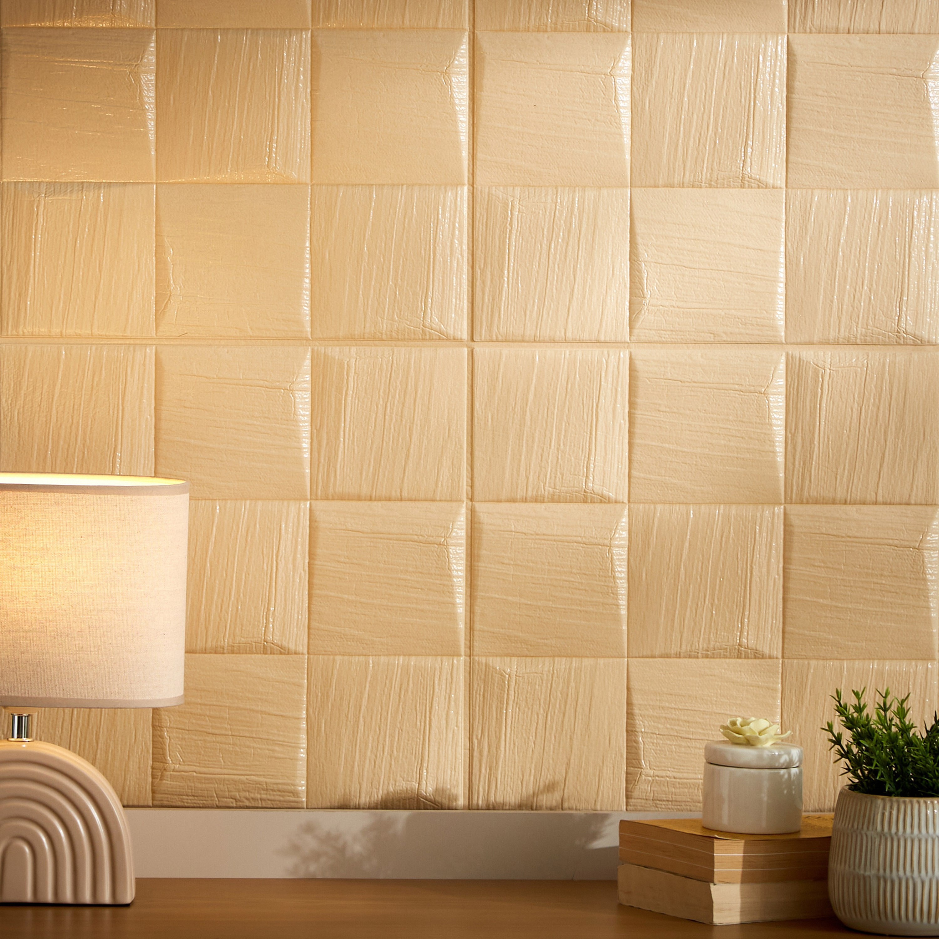 ملصق حائط فوم قابل لإعادة الاستخدام بتصميم قوالب مربّعة من راريتي - 70x70 سم-hbxhomeware-hbxkidsandyouth-image-1