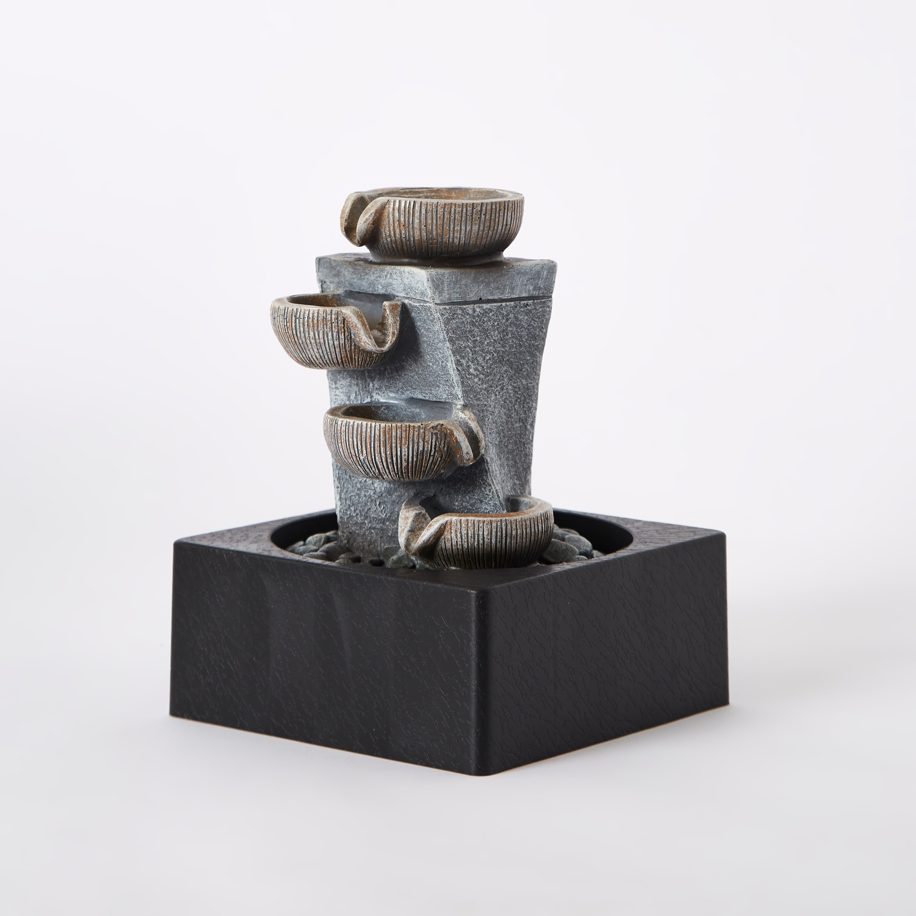Amber Modern Twisted Fountain with 1 Yellow Light - 18x18x25 cm-PROMO_HB_AE_B1G1_250925-image-6