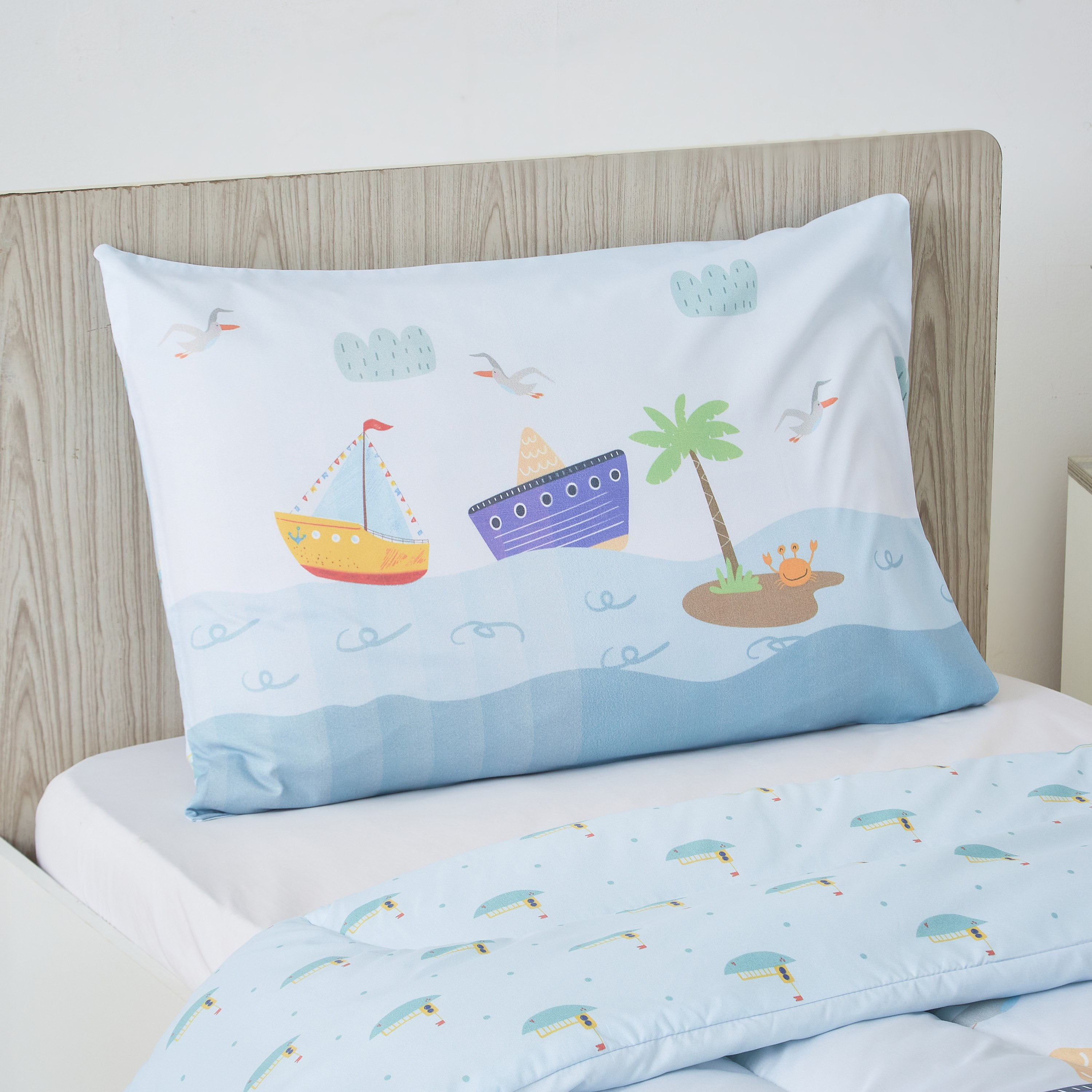 طقم لحاف فردي قطعتين بطبعات بحر ديجيتال من موديش- 130x220 سم-hbxhomeware-hbxkidsandyouth-image-3