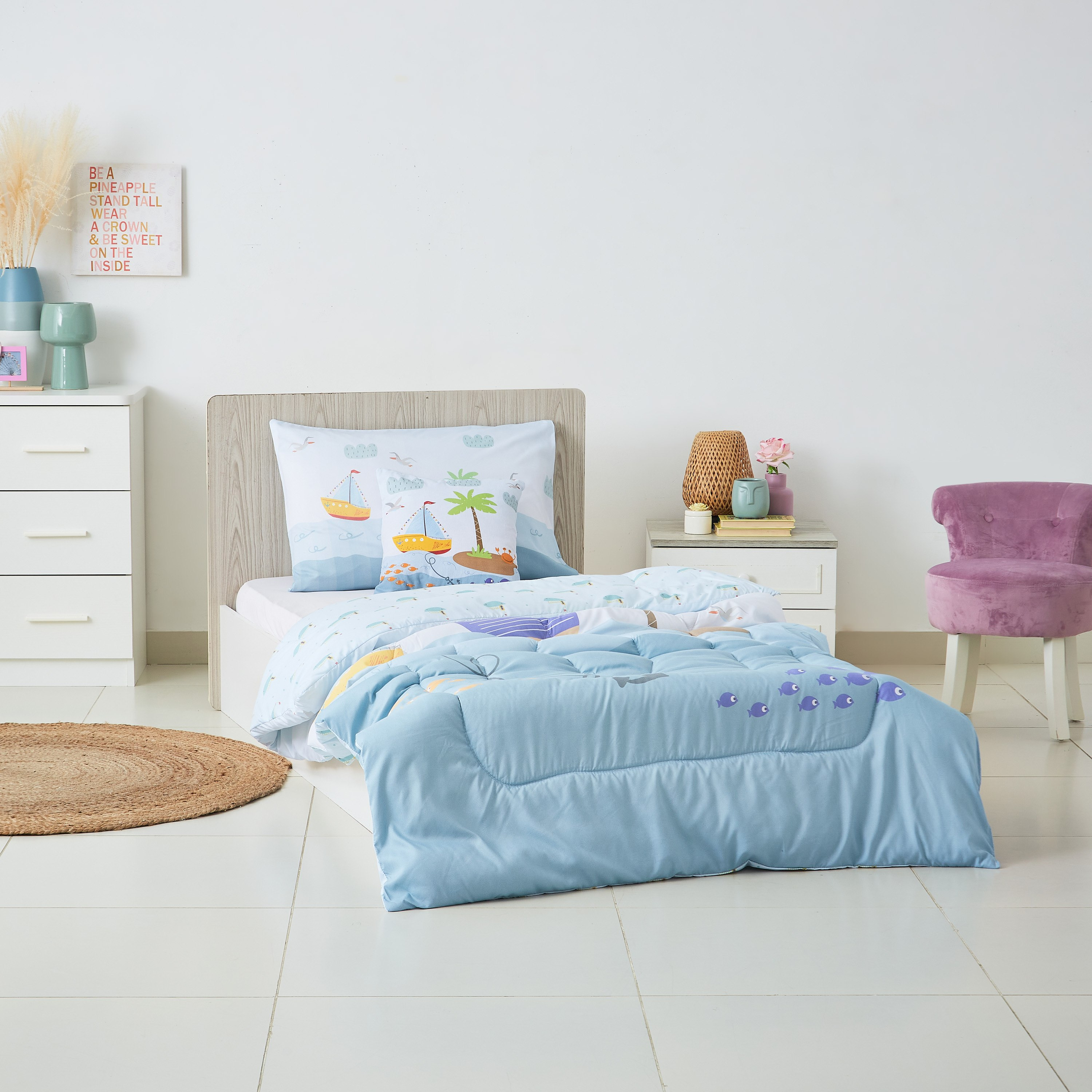 طقم لحاف فردي قطعتين بطبعات بحر ديجيتال من موديش- 130x220 سم-hbxhomeware-hbxkidsandyouth-image-5