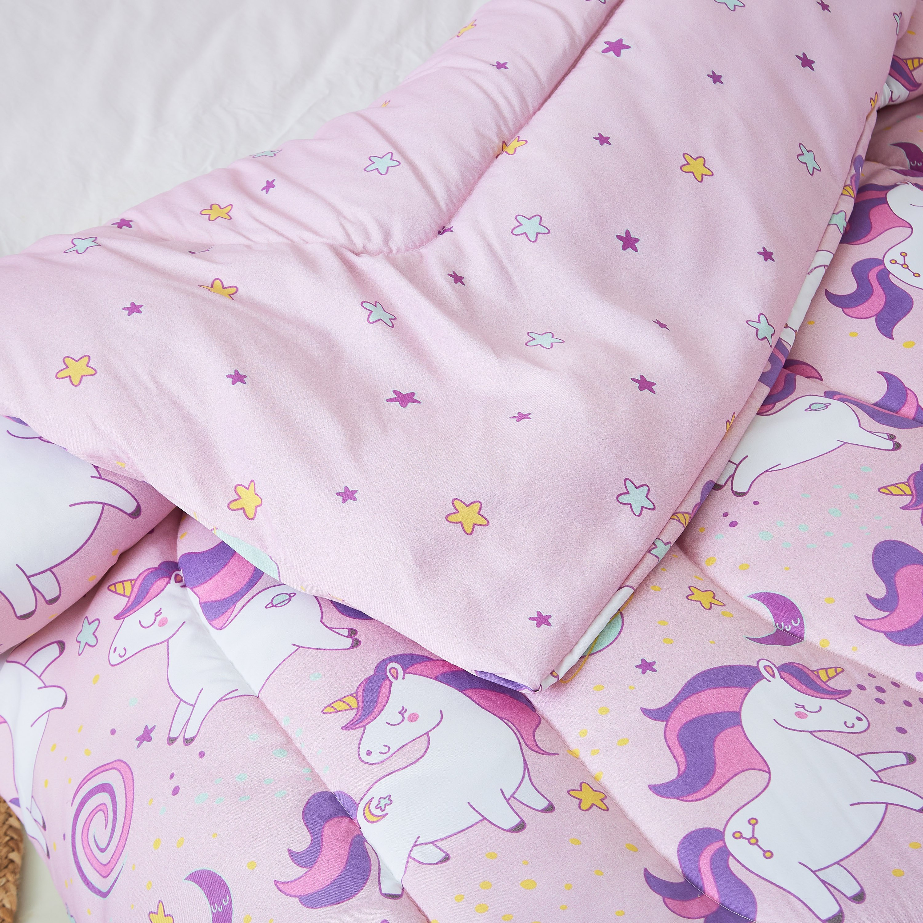 طقم لحاف فردي بطبعات يونيكورن قطعتين من موديش -130x220 سم-hbxhomeware-hbxkidsandyouth-image-4