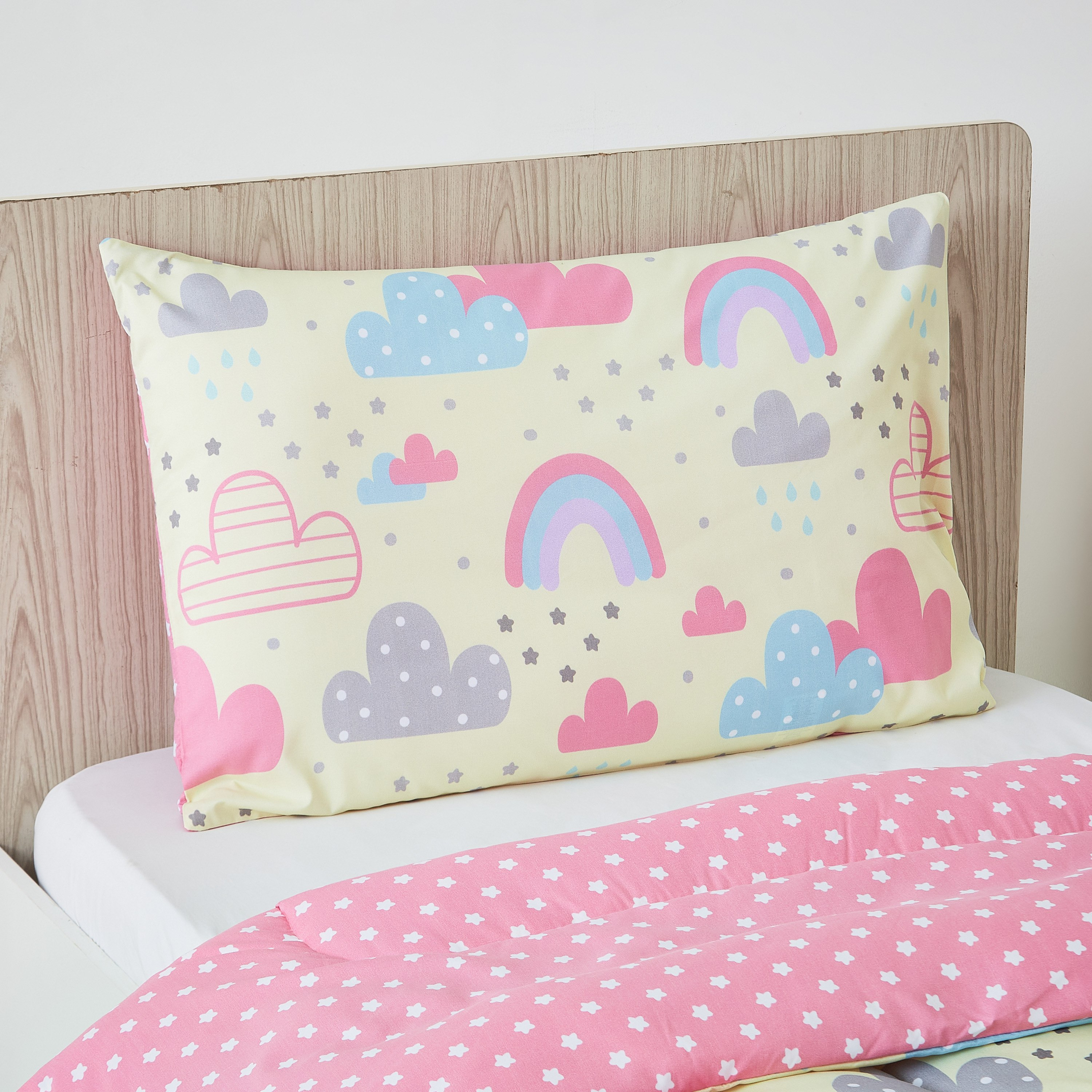 طقم لحاف فردي بطبعات رقميّة هابي رينبو قطعتين من موديش - 130x220 سم-hbxhomeware-hbxkidsandyouth-image-3