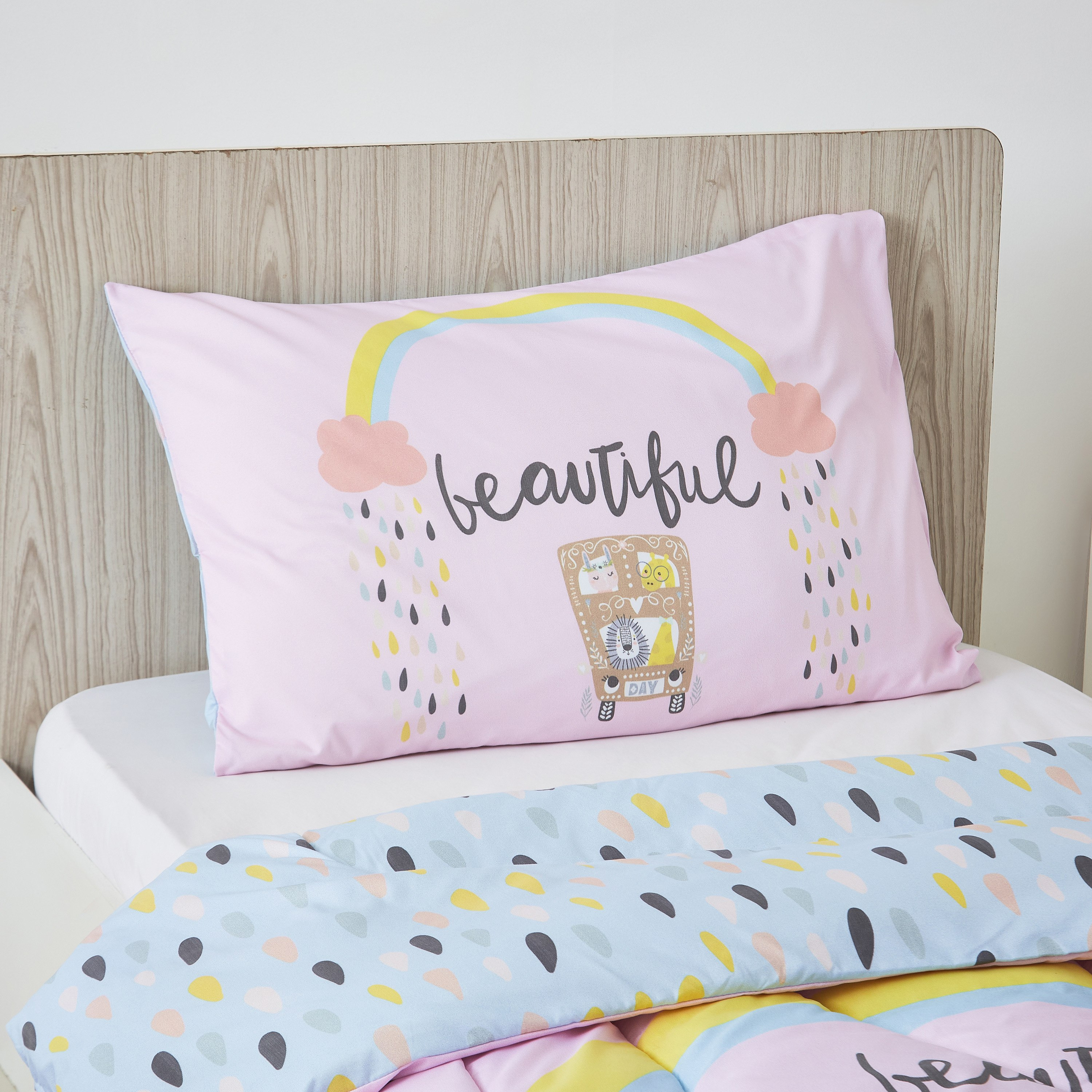 طقم لحاف فردي قطعتين بطبعات بيوتيفول ديجيتال من موديش- 130x220 سم-hbxhomeware-hbxkidsandyouth-image-3