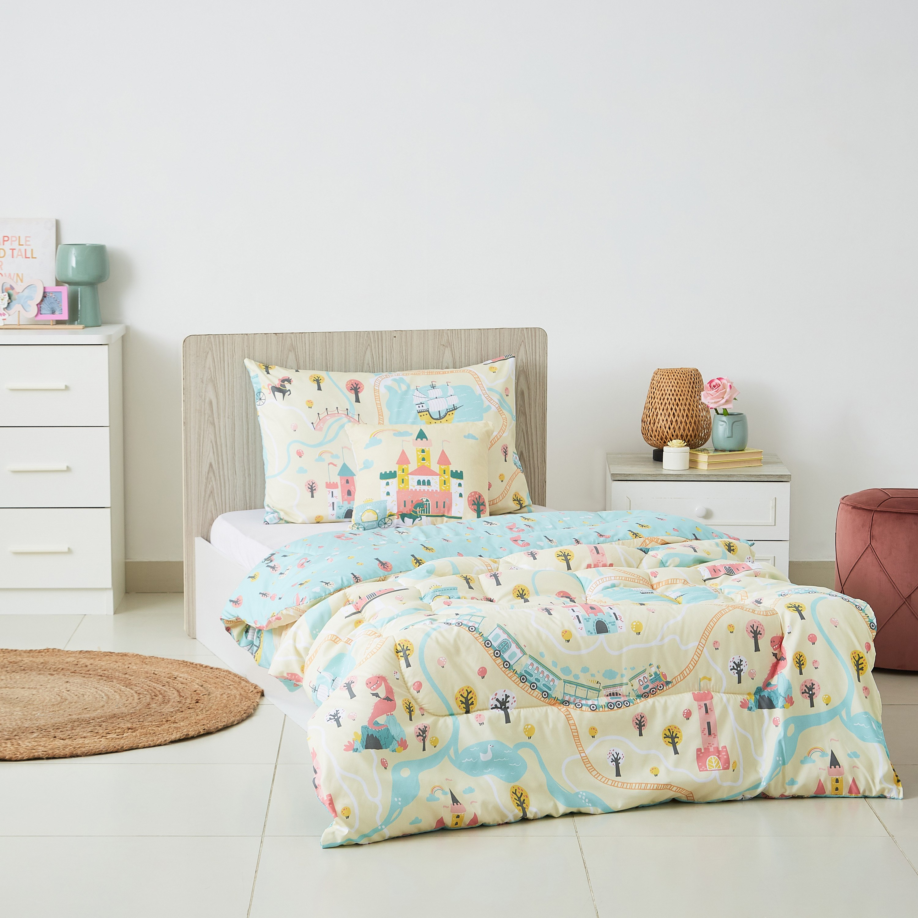 طقم لحاف قطعتين بطبعات قصة خيالية ديجيتال للجنسين من موديش- 130x220 سم-hbxhomeware-hbxkidsandyouth-image-5