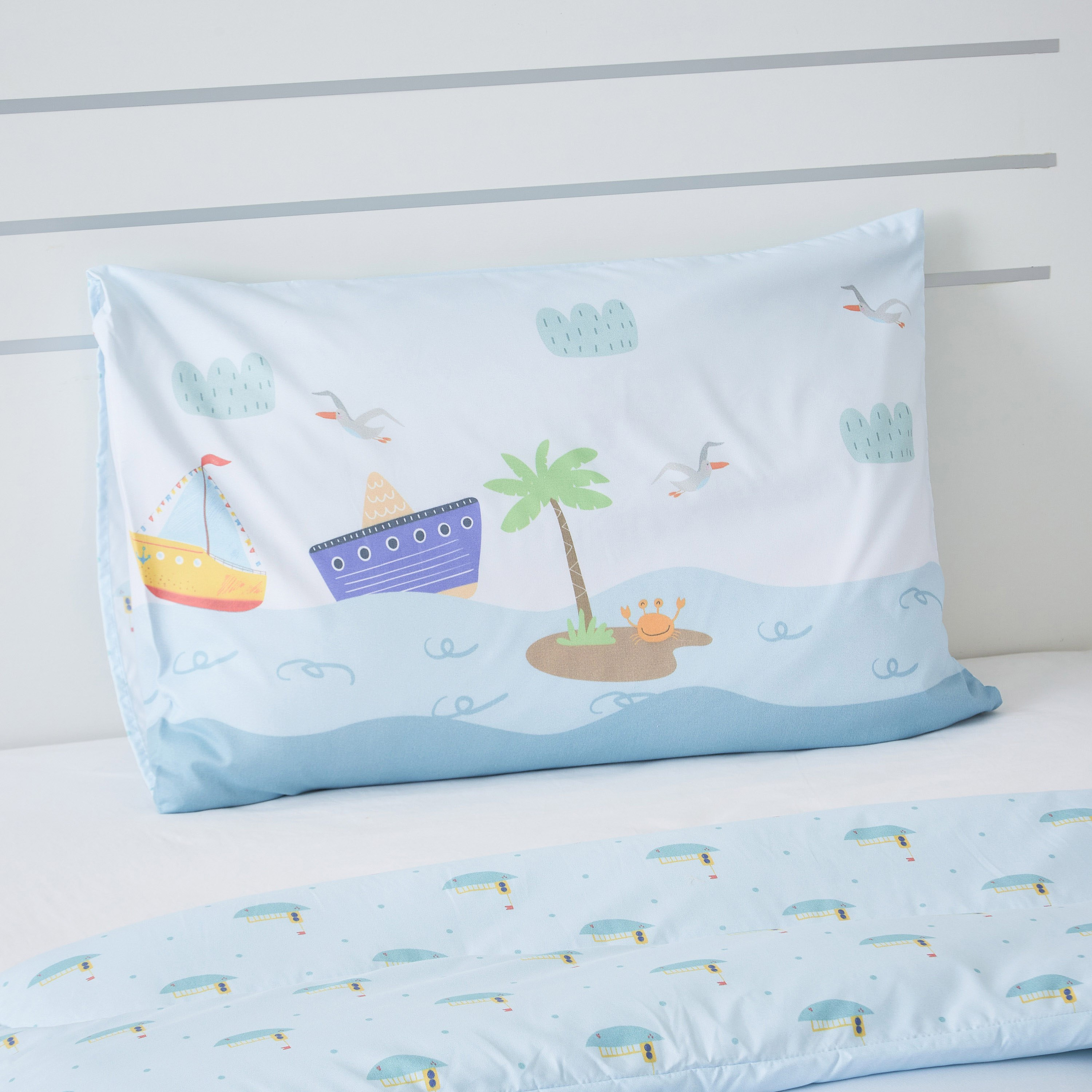 طقم لحاف مزدوج قطعتين بطبعات بحر رقميّة من موديش- 160x220 سم-hbxhomeware-hbxkidsandyouth-image-3