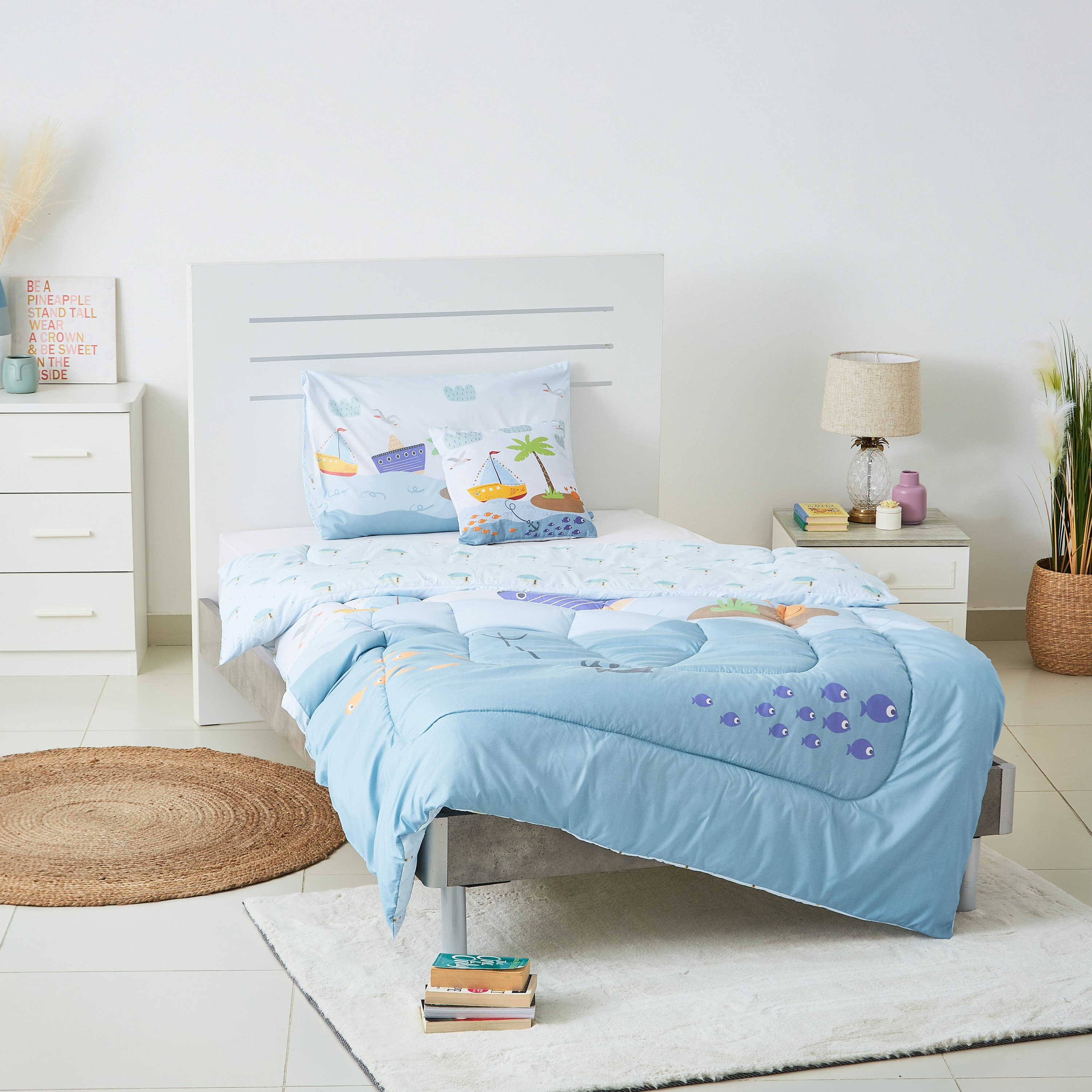 طقم لحاف مزدوج قطعتين بطبعات بحر رقميّة من موديش- 160x220 سم-hbxhomeware-hbxkidsandyouth-image-5