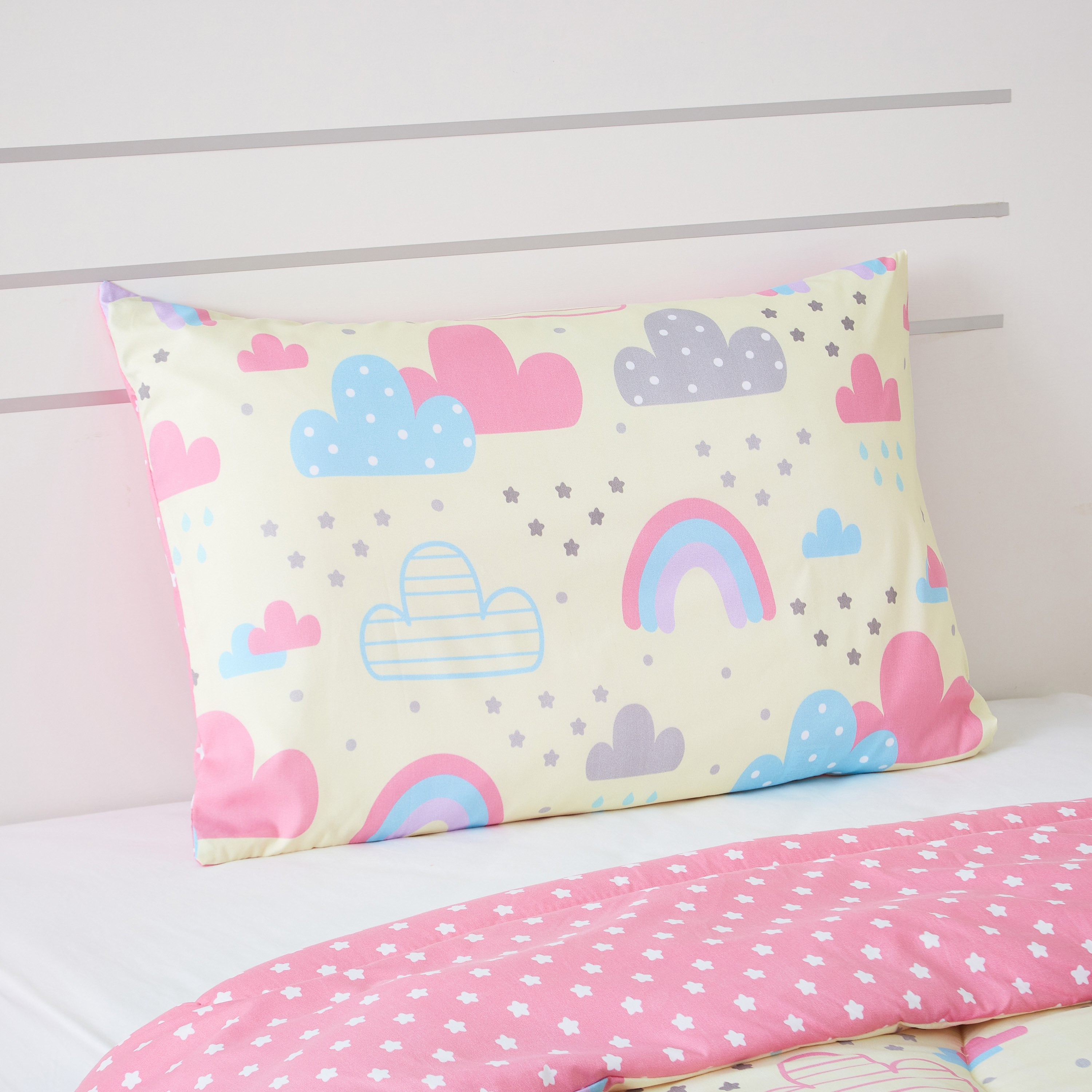 طقم لحاف مزدوج قطعتين بطبعات هابي رينبو رقميّة من موديش- 160x220 سم-hbxhomeware-hbxkidsandyouth-image-3