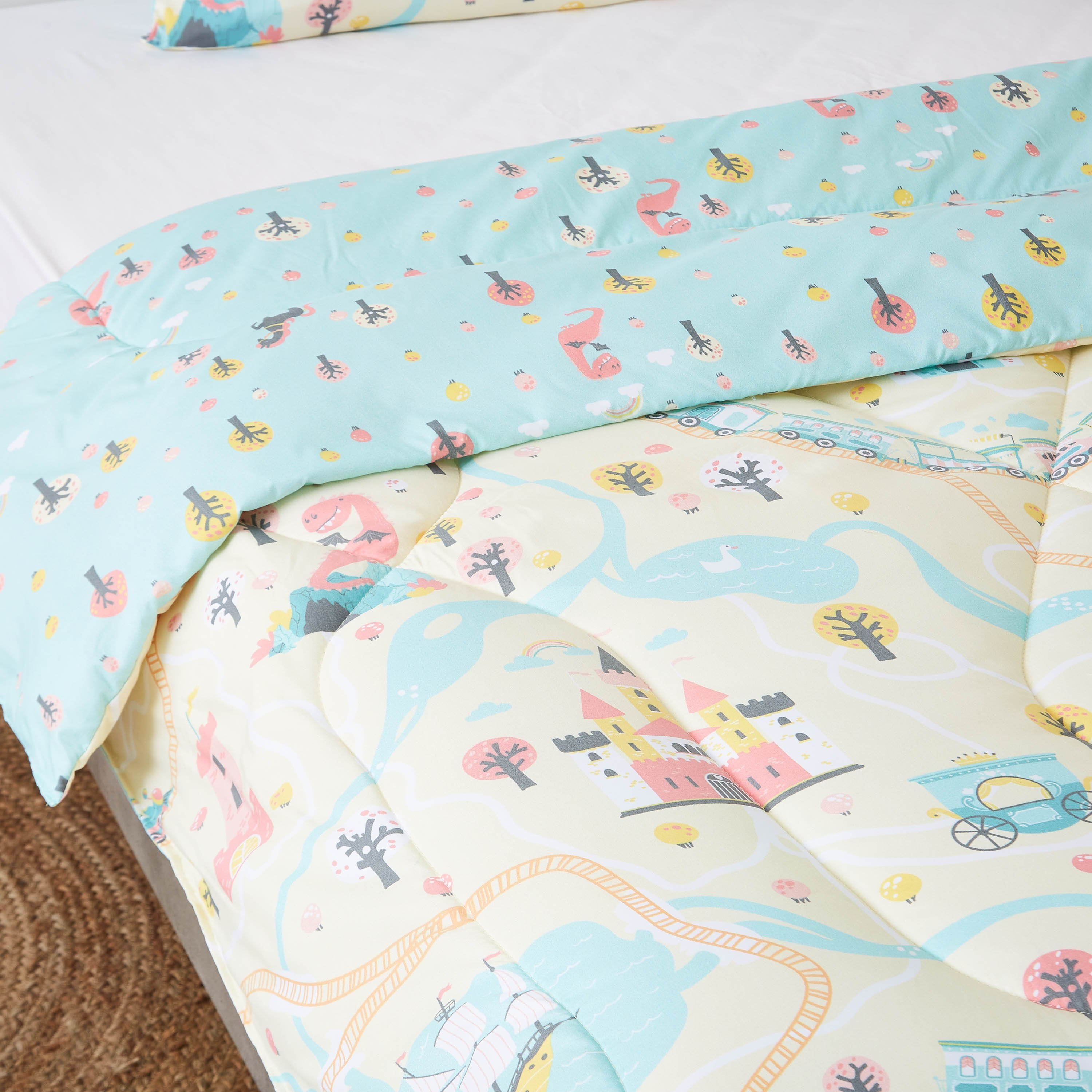 طقم لحاف مزدوج قطعتين بطبعات حكايات خيالية رقميّة من موديش- 160x220 سم-hbxhomeware-hbxkidsandyouth-image-4
