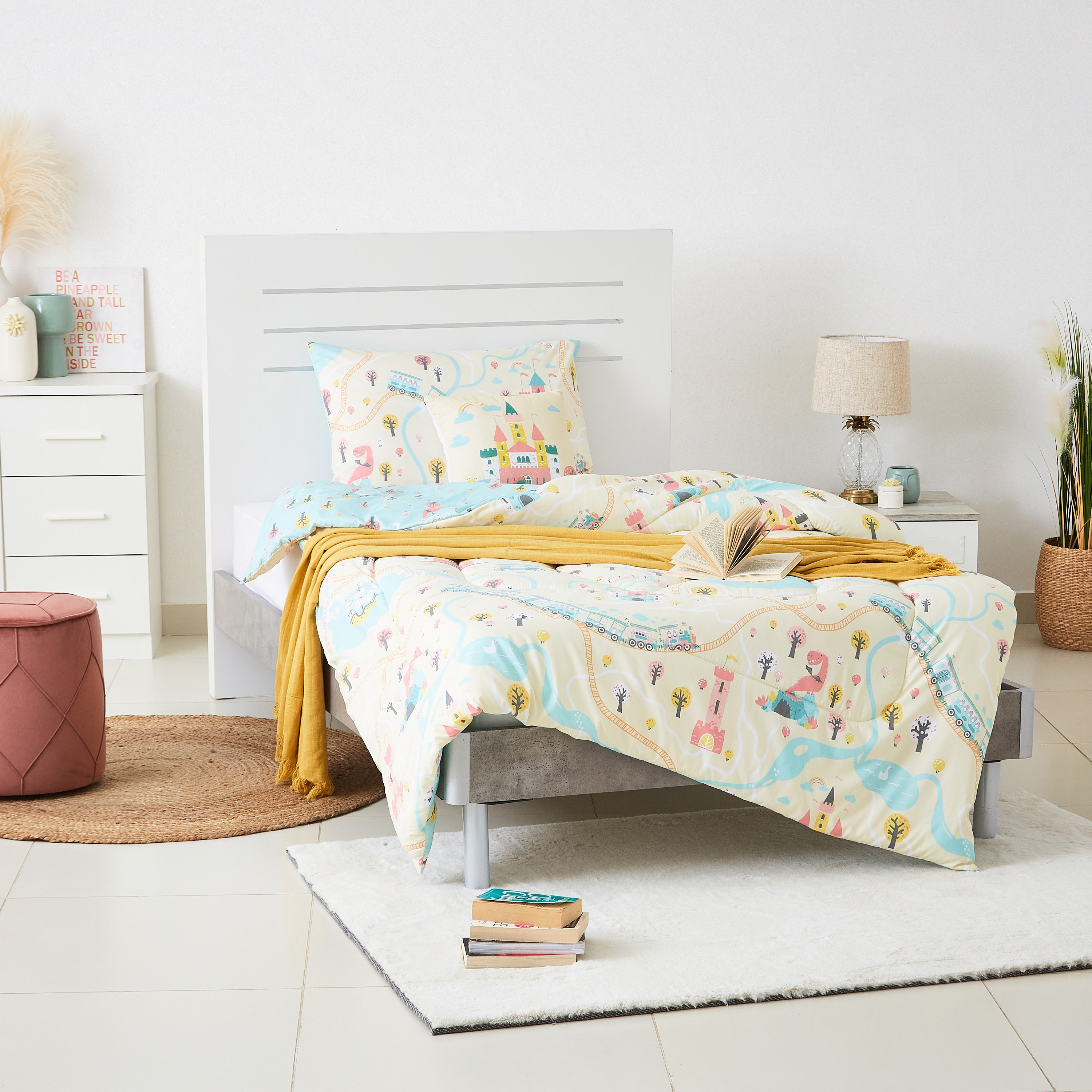 طقم لحاف مزدوج قطعتين بطبعات حكايات خيالية رقميّة من موديش- 160x220 سم-hbxhomeware-hbxkidsandyouth-image-5