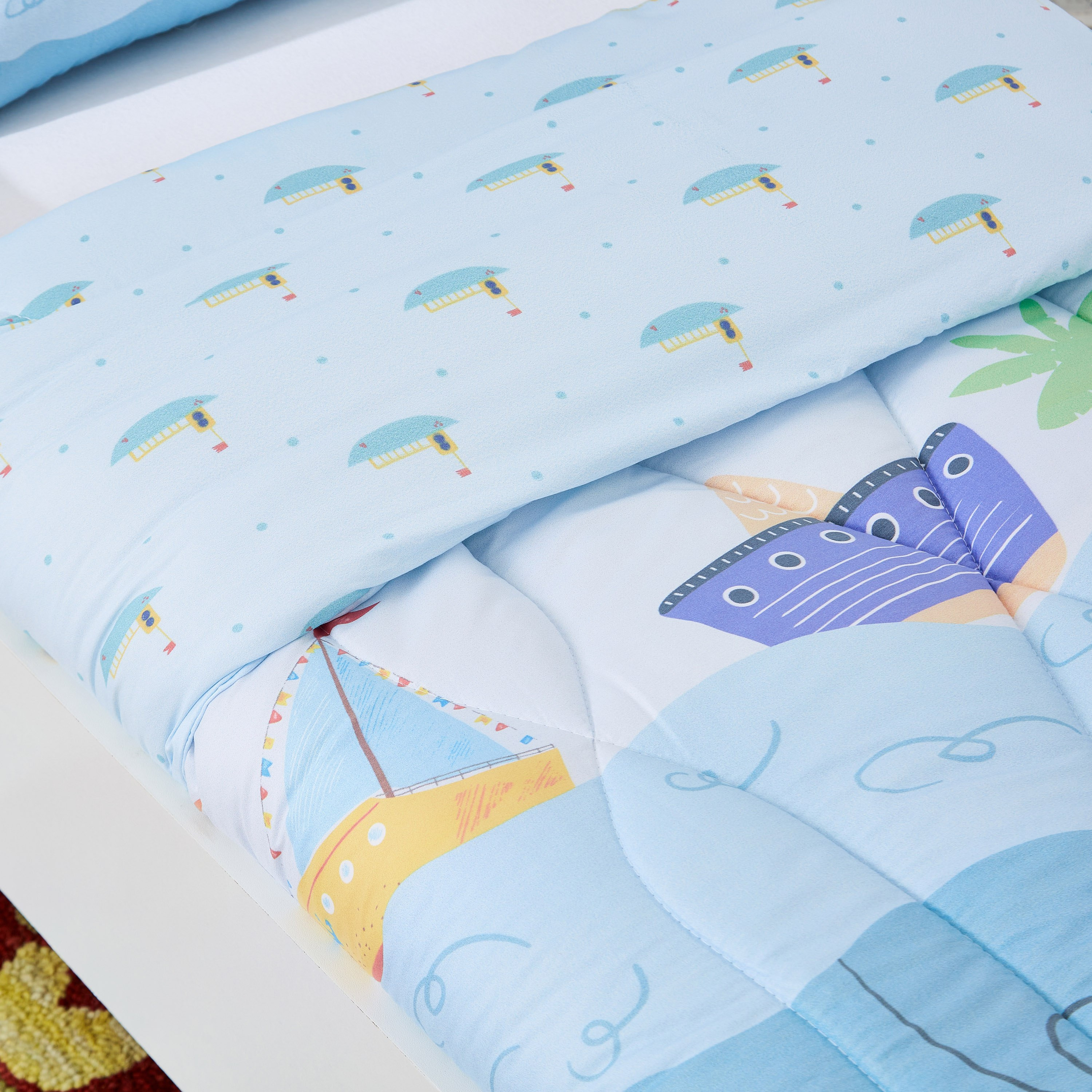 طقم لحاف بطبعات بحر قطعتين من موديش - 100x170 سم-hbxhomeware-hbxkidsandyouth-image-4