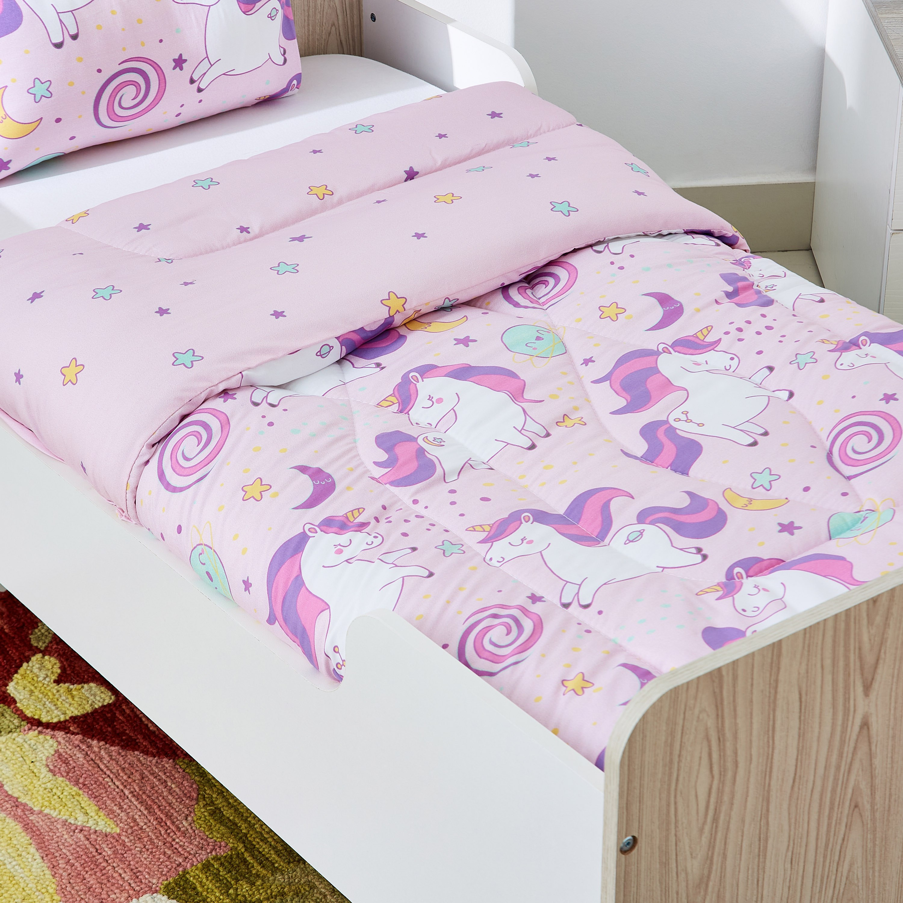 طقم لحاف قطعتين بطبعات دانسينج يونيكورن من موديش - 100x170 سم-hbxhomeware-hbxkidsandyouth-image-2