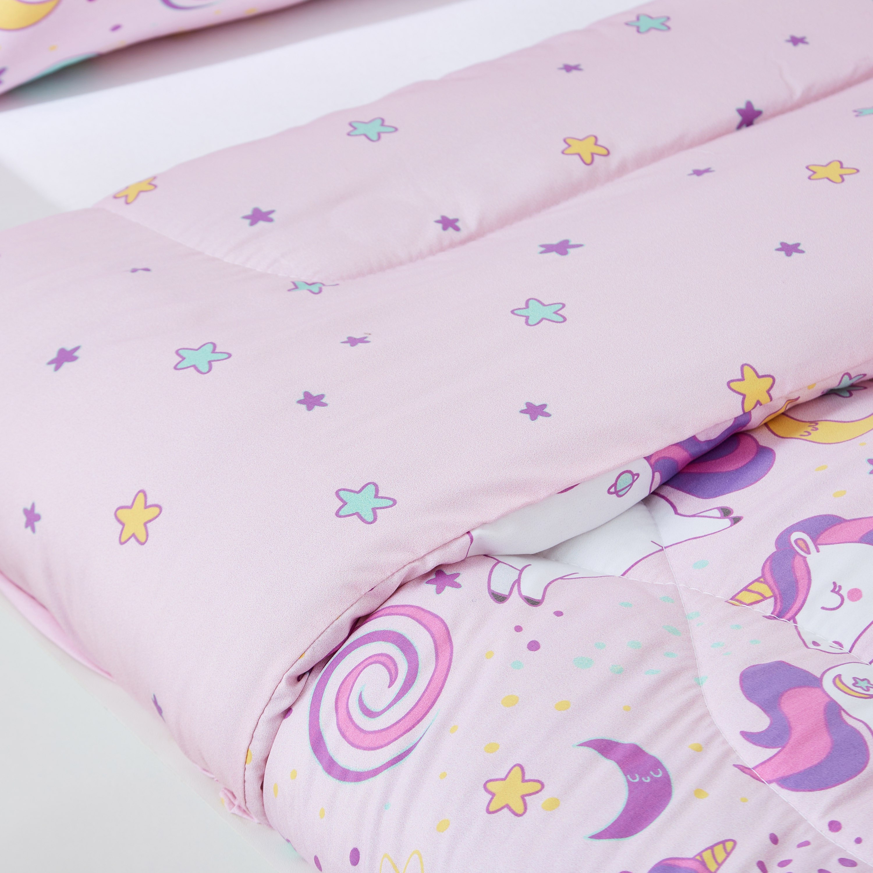 طقم لحاف قطعتين بطبعات دانسينج يونيكورن من موديش - 100x170 سم-hbxhomeware-hbxkidsandyouth-image-4