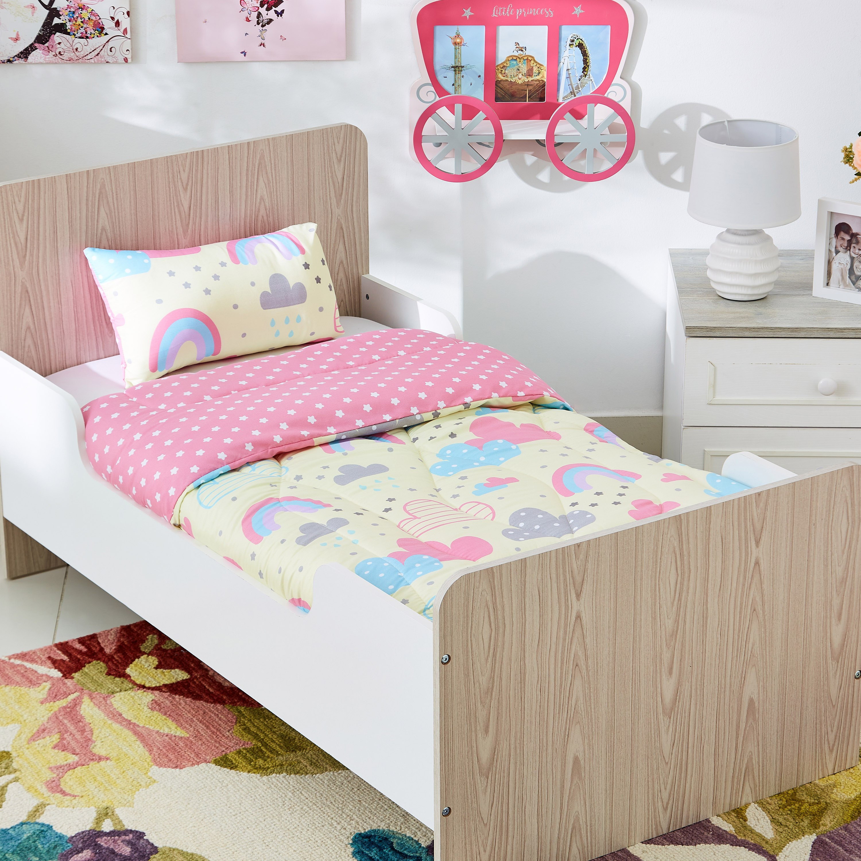 Modish Rainbow 2-Piece Comforter Set - 100x170 cm-hbxhomeware-hbxkidsandyouth-image-1