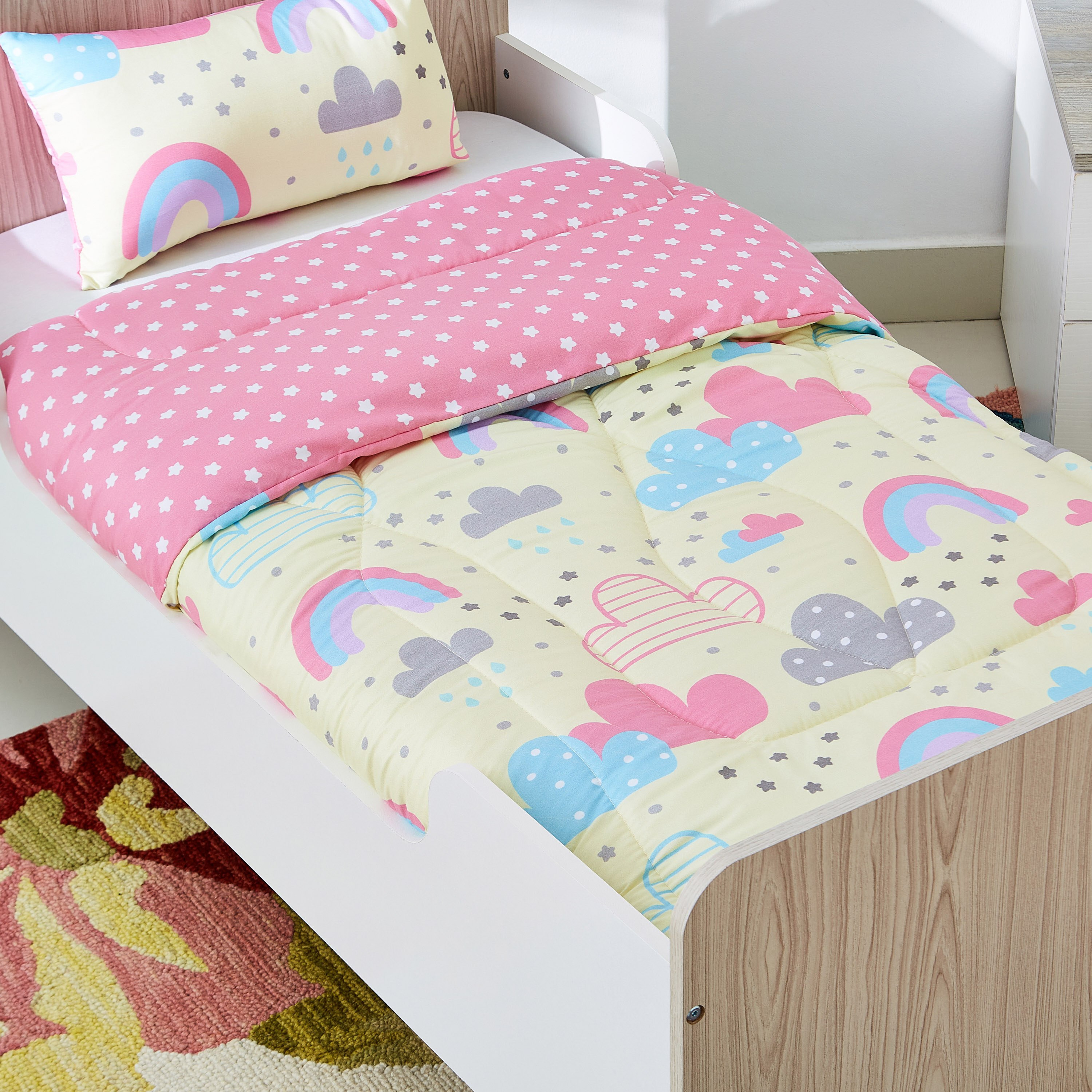 Modish Rainbow 2-Piece Comforter Set - 100x170 cm-hbxhomeware-hbxkidsandyouth-image-2