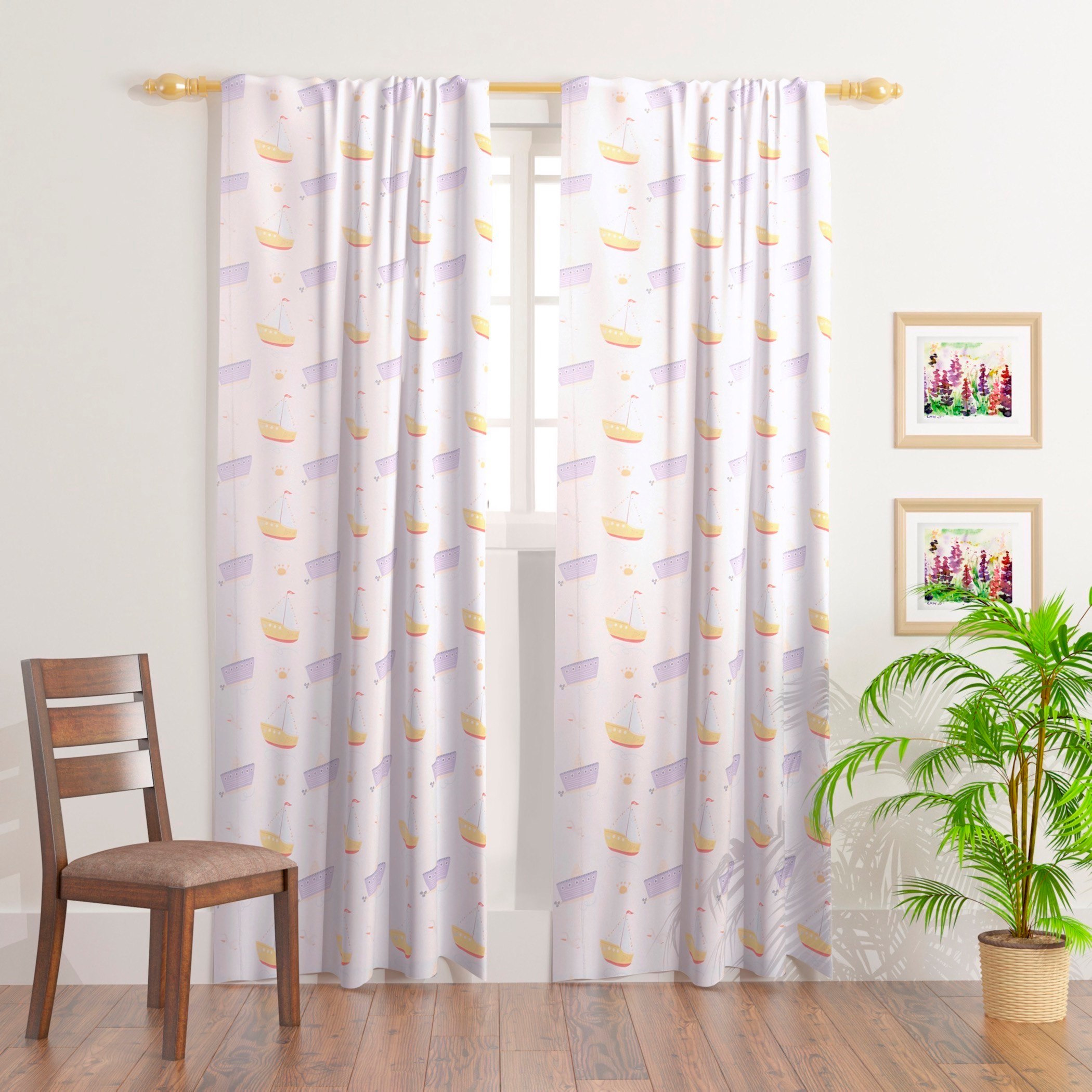طقم ستائر قطعتين من موديش - 140x240 سم-hbxhomeware-hbxkidsandyouth-image-1