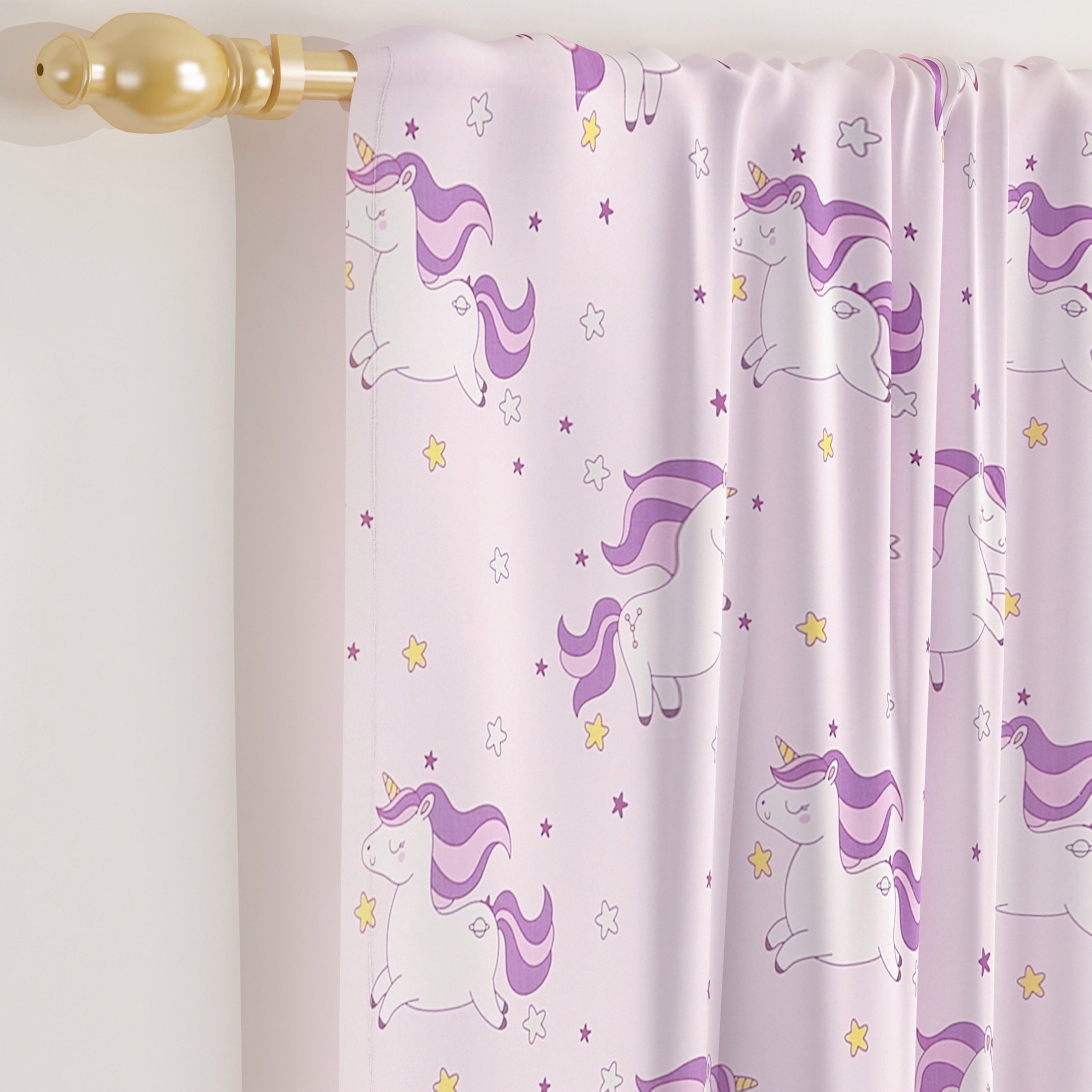 طقم ستائر مكون من قطعتين يونيكورن من موديش - 140x240 سم-hbxhomeware-hbxkidsandyouth-image-2