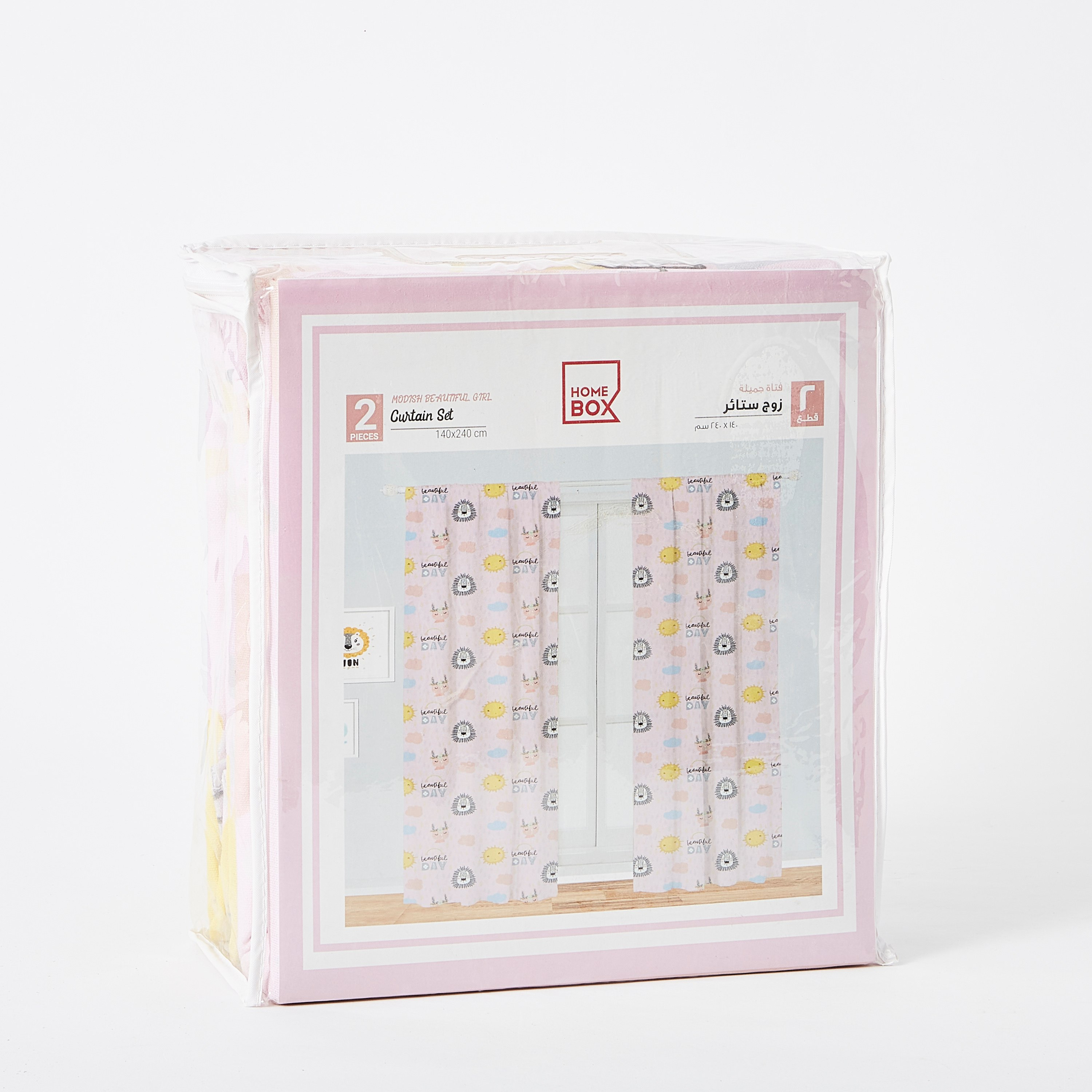 Modish Beautiful Girl Curtain Pair - 140x240 cm-hbxhomeware-hbxkidsandyouth-image-4