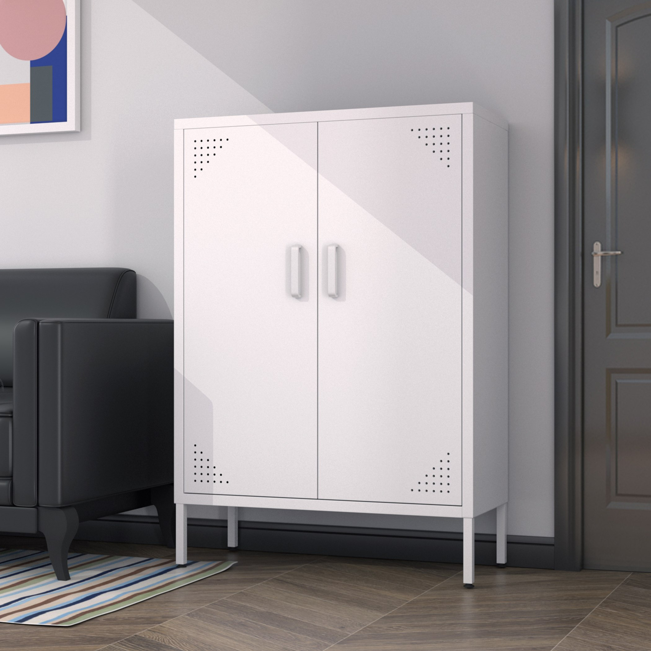 خزانة مرتفعة ببابين من كولفاكس-hbxfurniture-office-bookcases-image-1