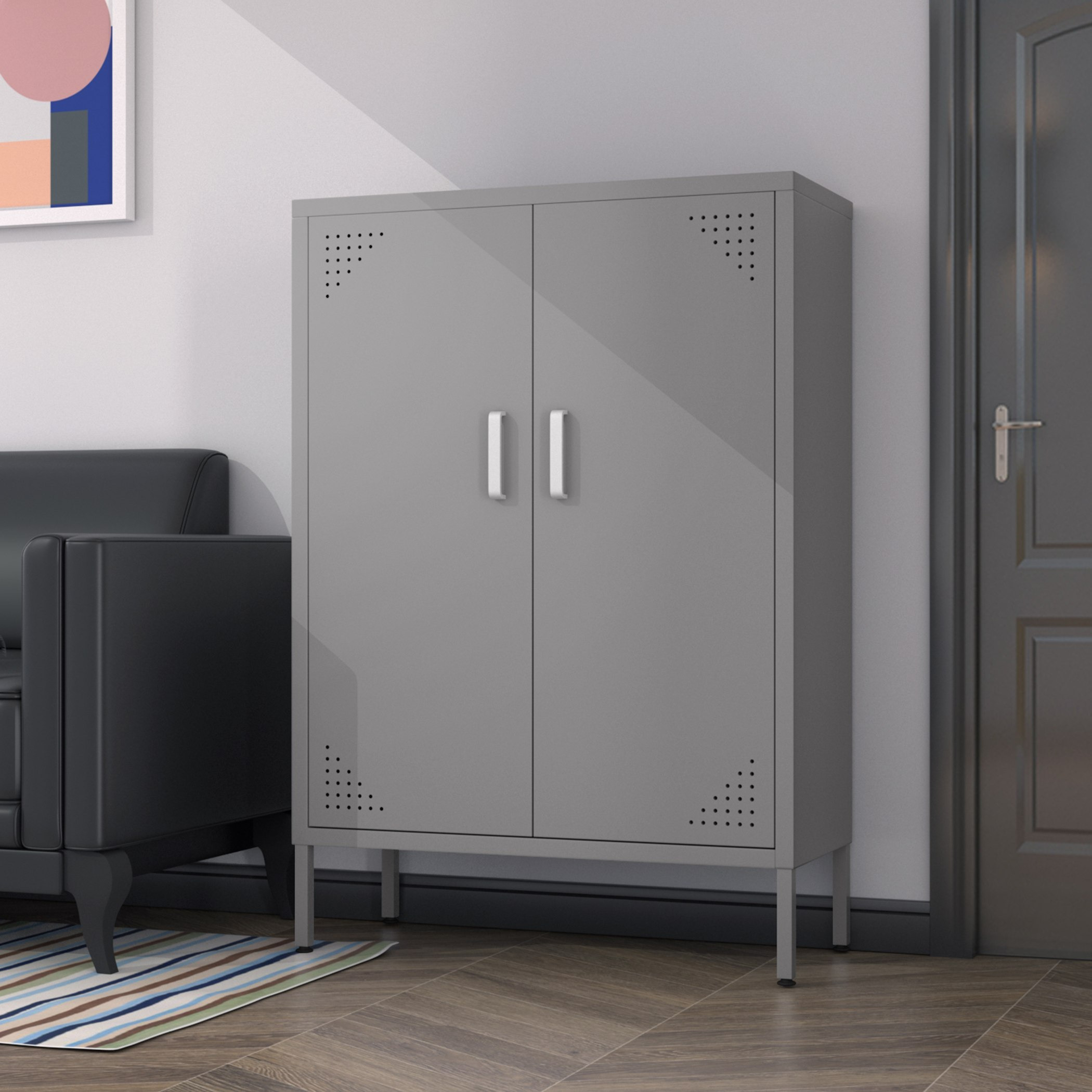 خزانة مرتفعة ببابين من كولفاكس-hbxfurniture-office-bookcases-image-1