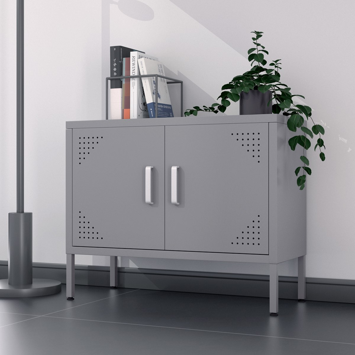خزانة عريضة ببابين من باولو-hbxfurniture-office-bookcases-image-1