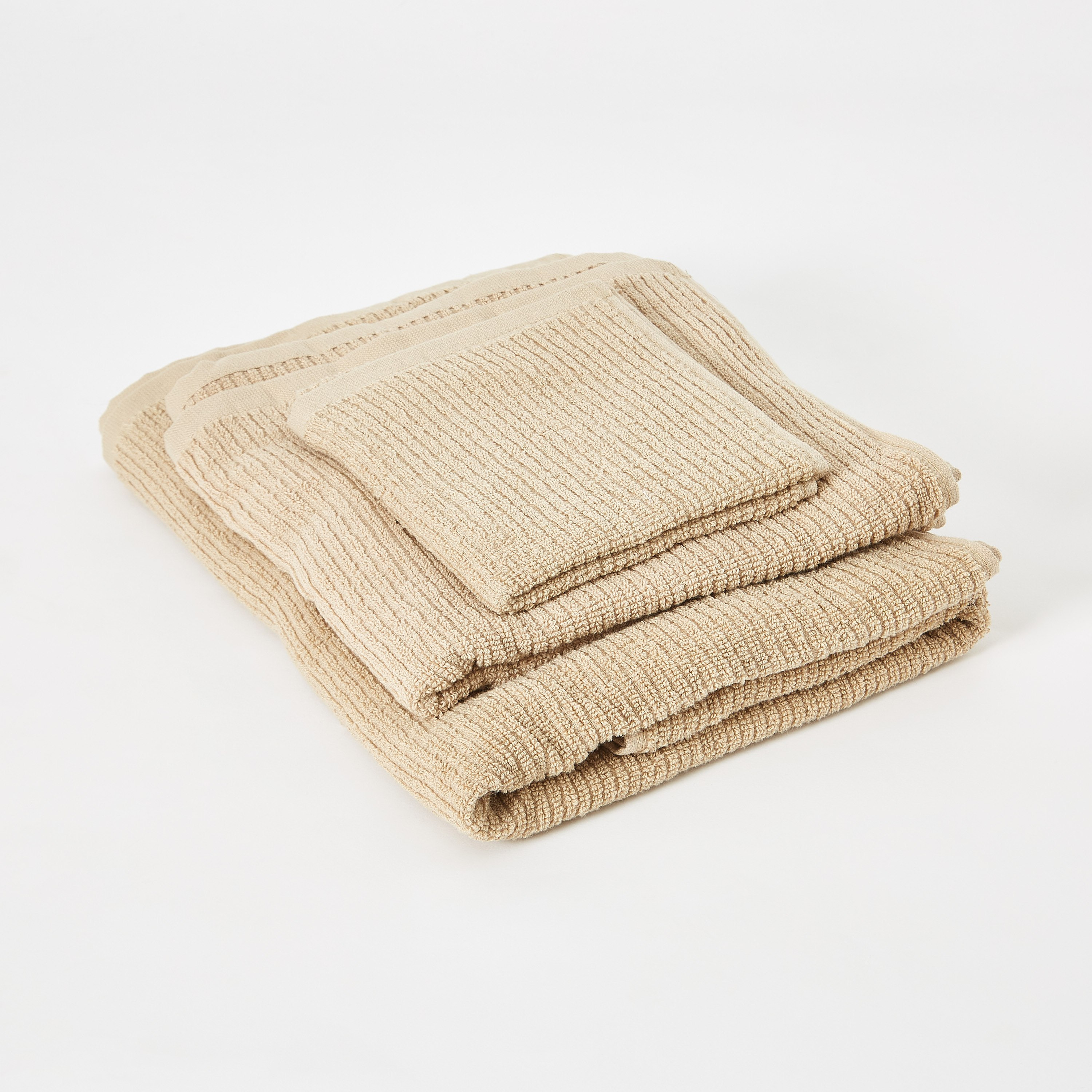 طقم مناشف قطنية مضلعة من أورلا - 3 قطع-hbxbathroom-bathroomtextiles-image-5
