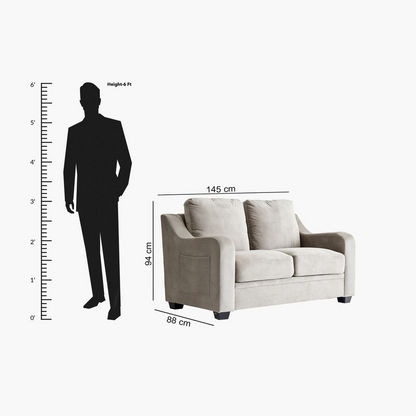 Gary 2-Seater Fabric Sofa