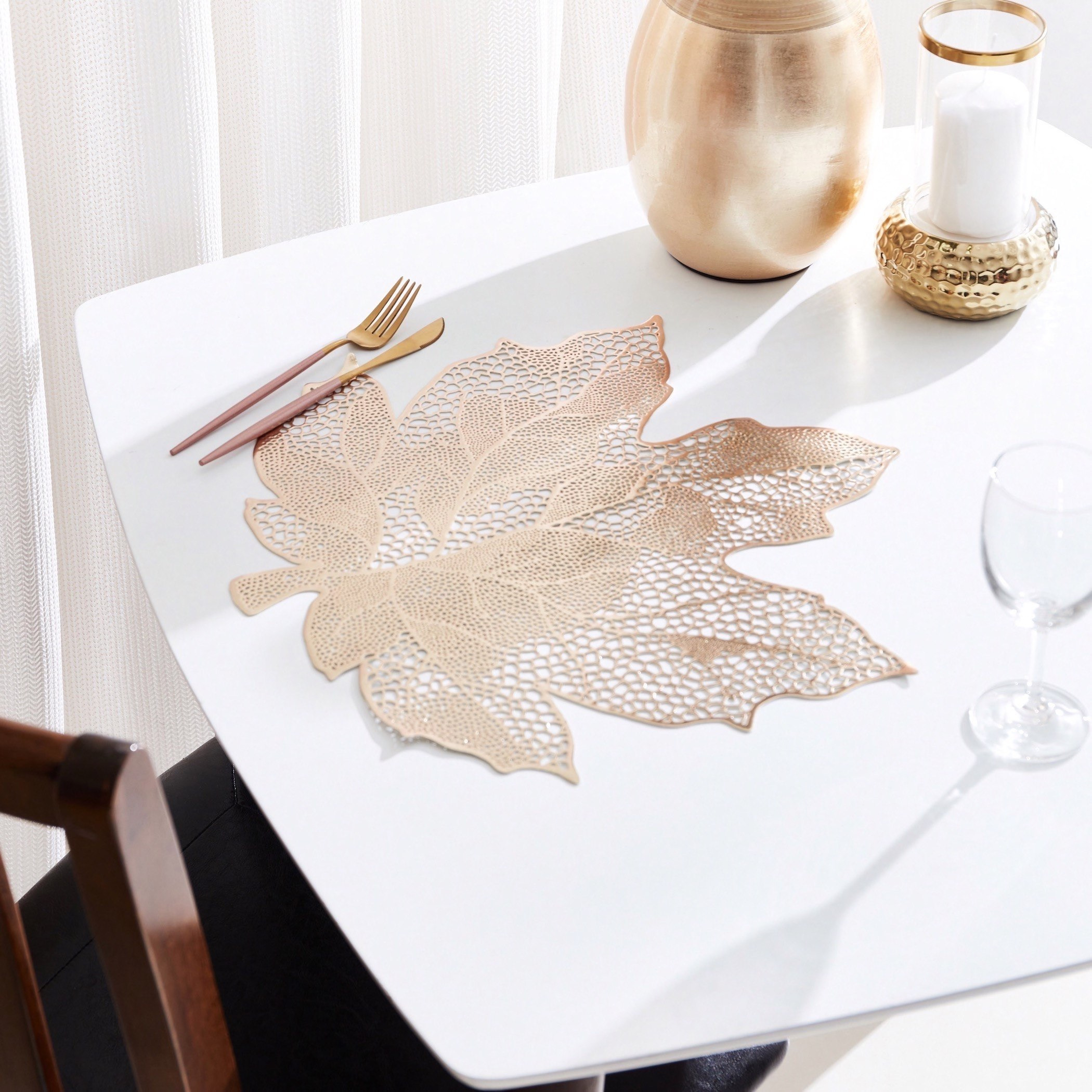 Maple Leaf PVC Placemat - 42x43 cm-hbxdecorandfurnishings-homefurnishings-tablelinens-image-1