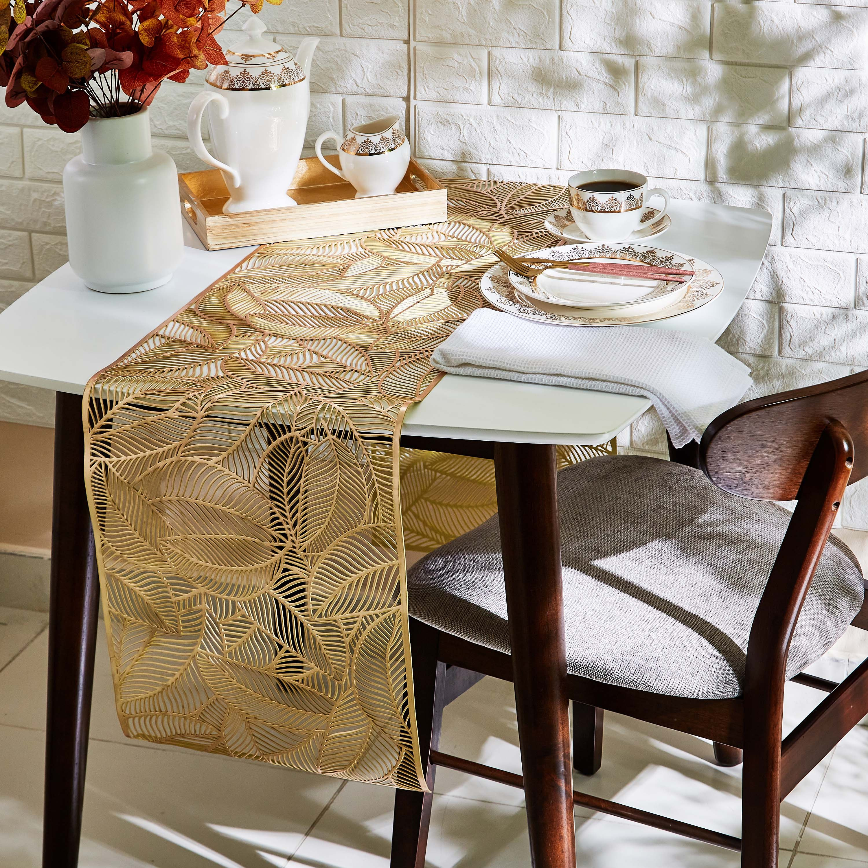 Asmara PVC Table Runner - 35x180 cm-hbxdecorandfurnishings-homefurnishings-tablelinens-image-4