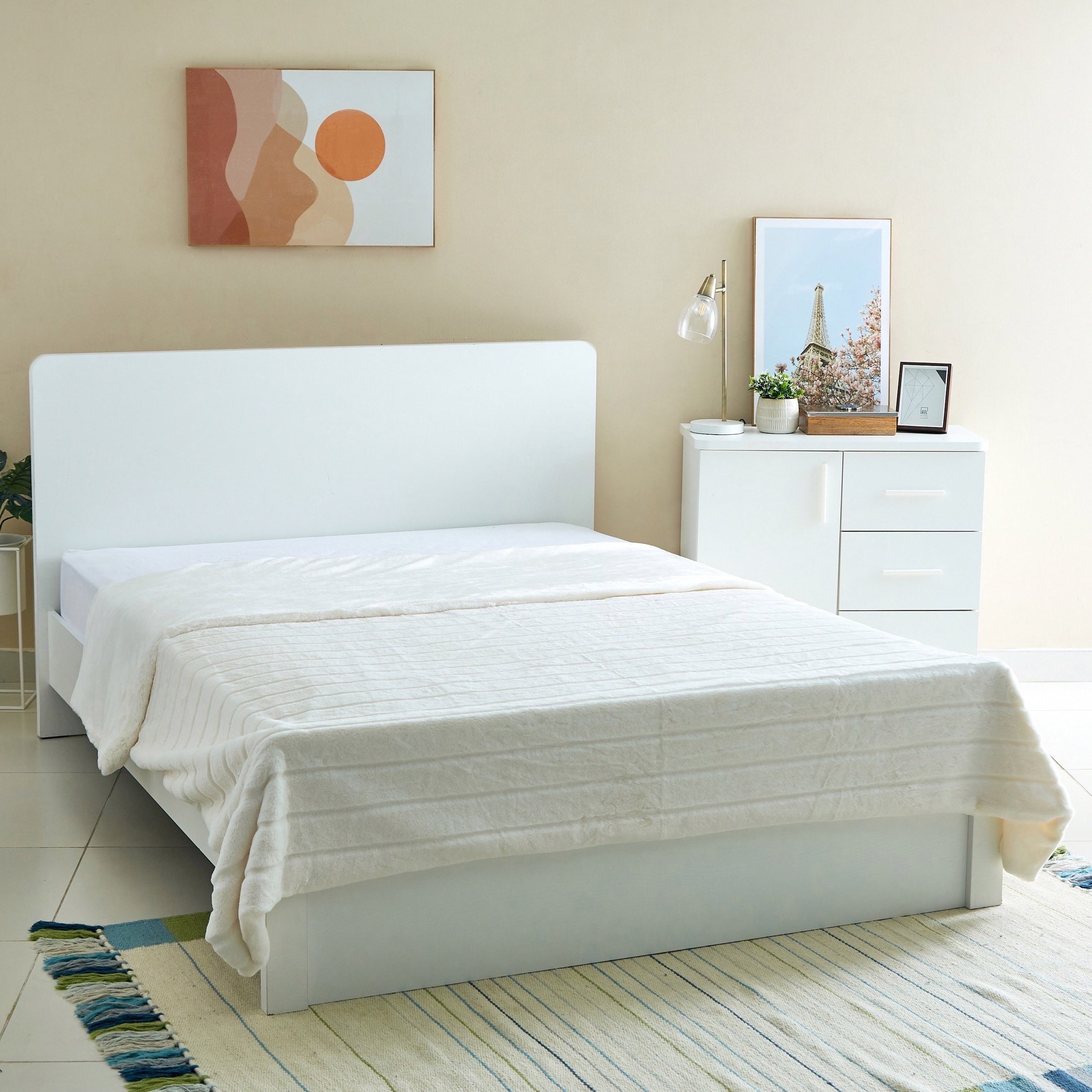بطانية مزدوجة من الفرو الاصطناعي من نيلي - 150x220 سم-hbxhomeware-hbxbedroom-image-1