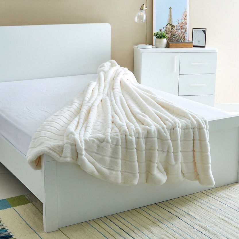 Nellie Faux Fur Twin Blanket - 150x220 cm-Blankets-image-1