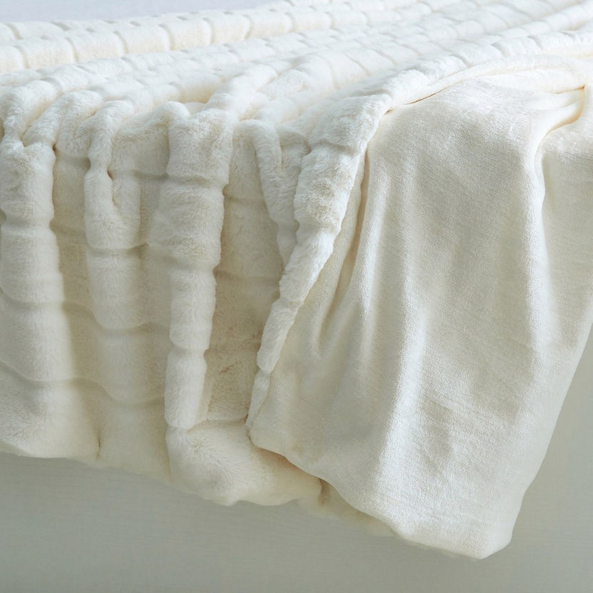 Nellie Faux Fur Twin Blanket - 150x220 cm-Blankets-image-3