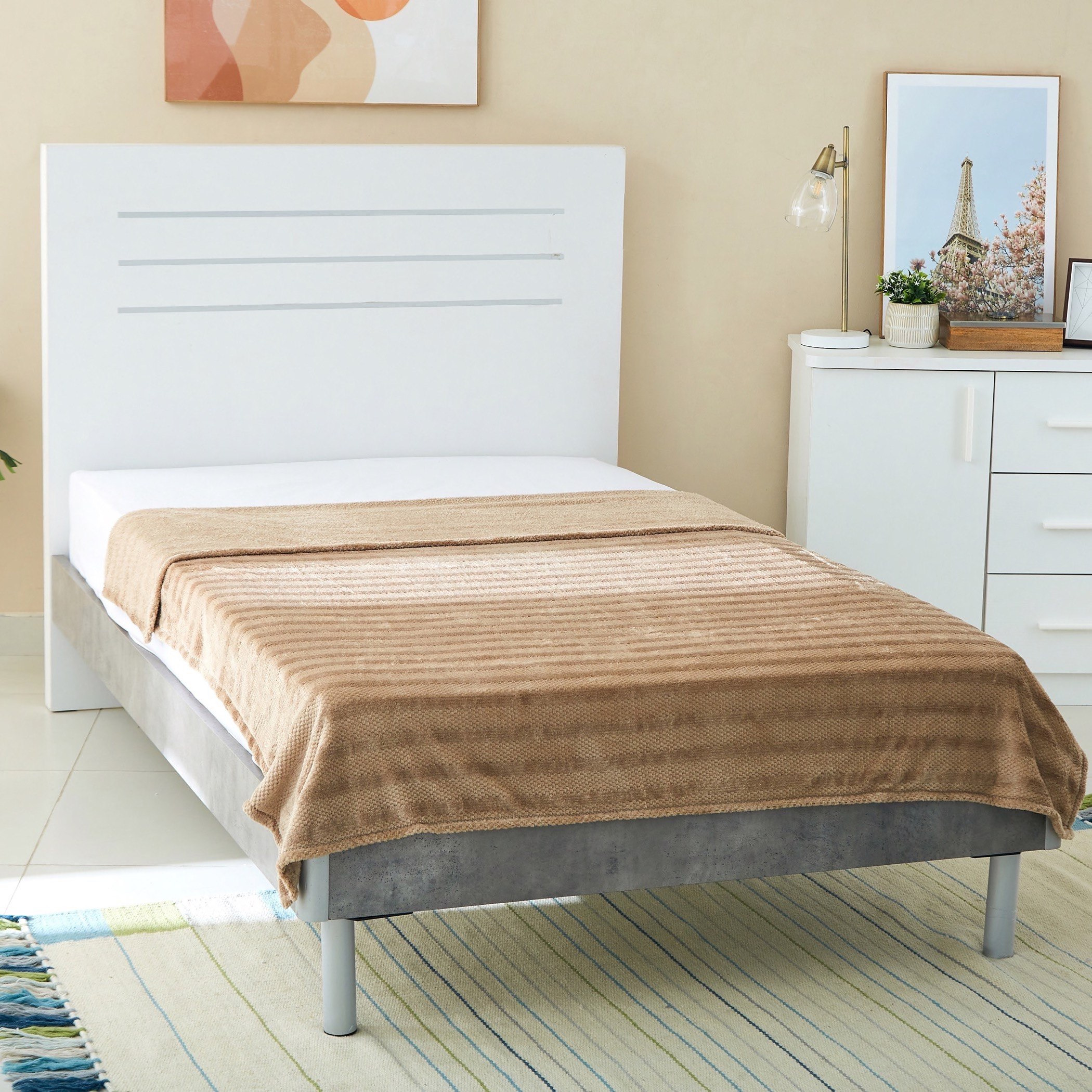 بطانية مزدوجة فلانيل جاكارد من إيميلي - 150x200 سم-hbxhomeware-hbxbedroom-image-1