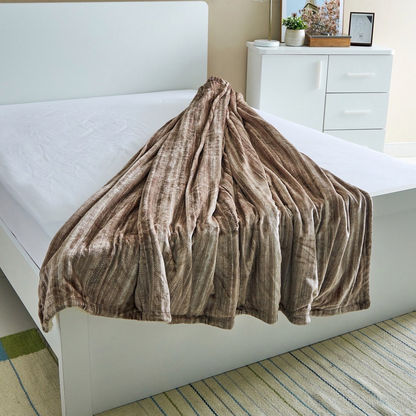 Braxton Flannel Sherpa Twin Blanket - 150x200 cms