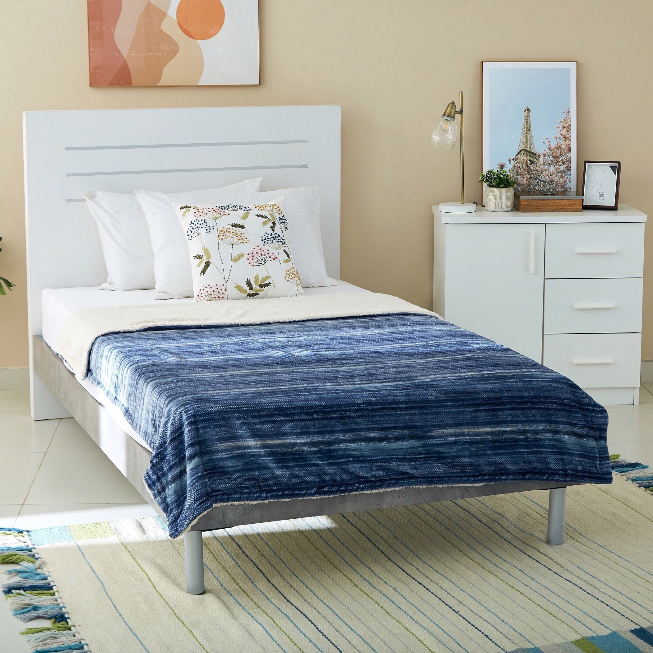 بطّانية مزدوجة شيربا فلانيل من براكستون - 150x200 سم-hbxhomeware-hbxbedroom-image-5