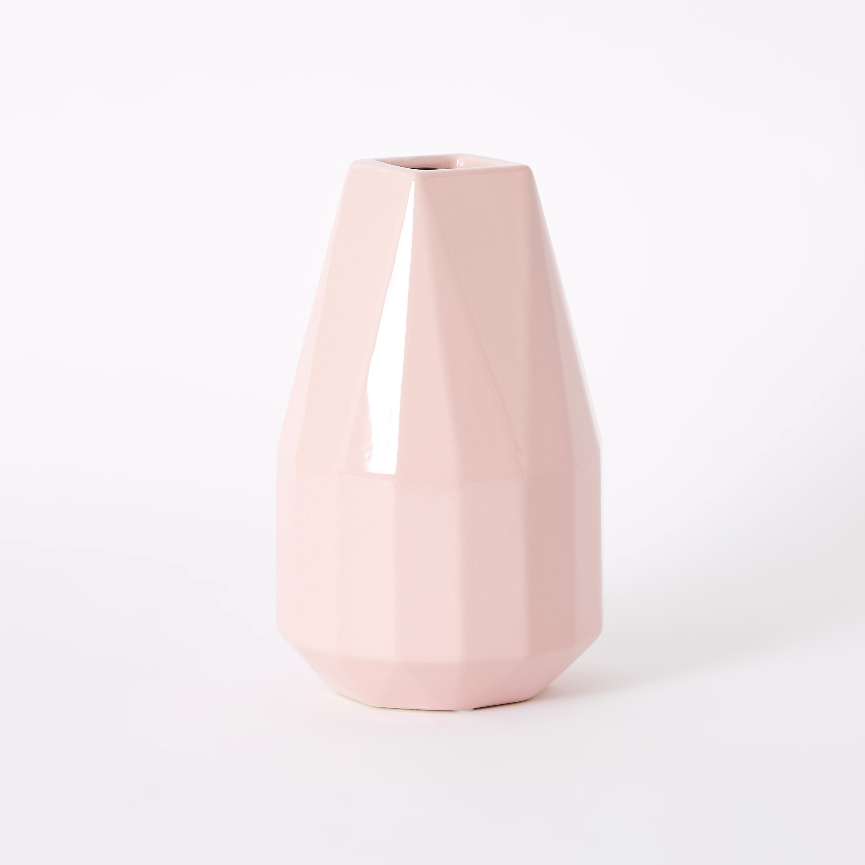 Sansa Ceramic Faceted Vase - 14.5x14.5x23.5 cm-hbxbedroom-decorandaccessories-vases-image-5