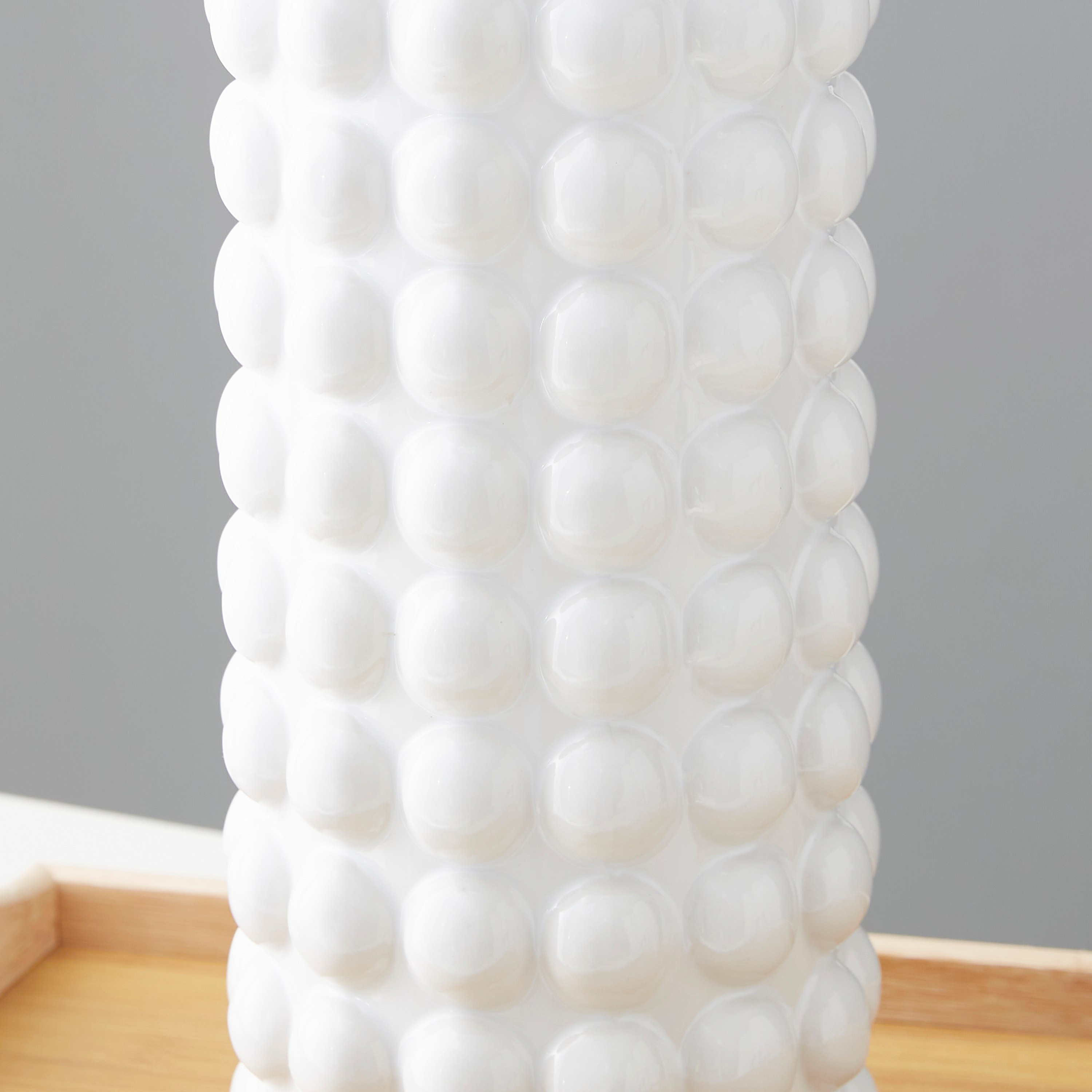 مزهرية سيراميك بارزة الملمس طويلة من سانسا - 14x14x31 سم-hbxbedroom-decorandaccessories-vases-image-3
