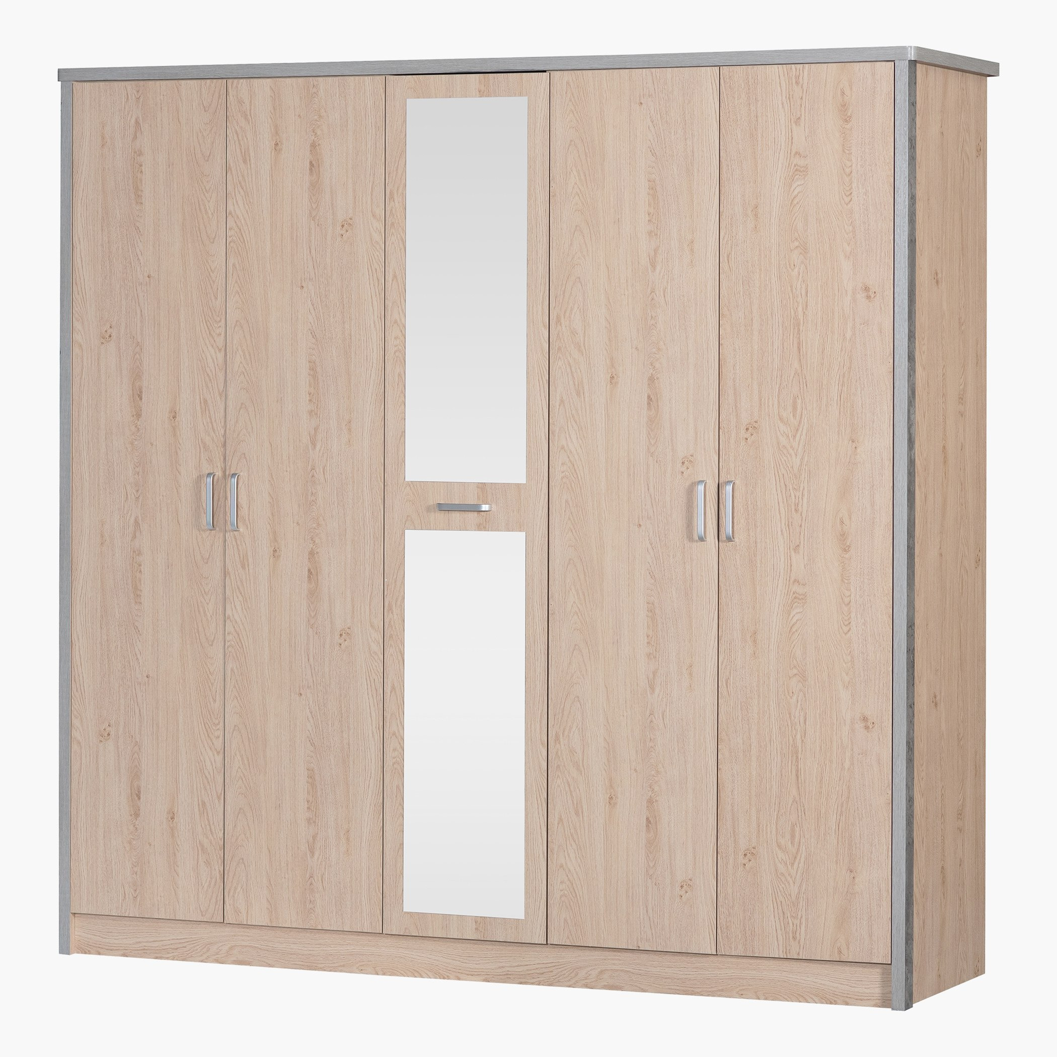 خزانة ملابس 5 أبواب مع مرآة - كالجاري من موڤو-hbxfurniture-wardrobes-image-2