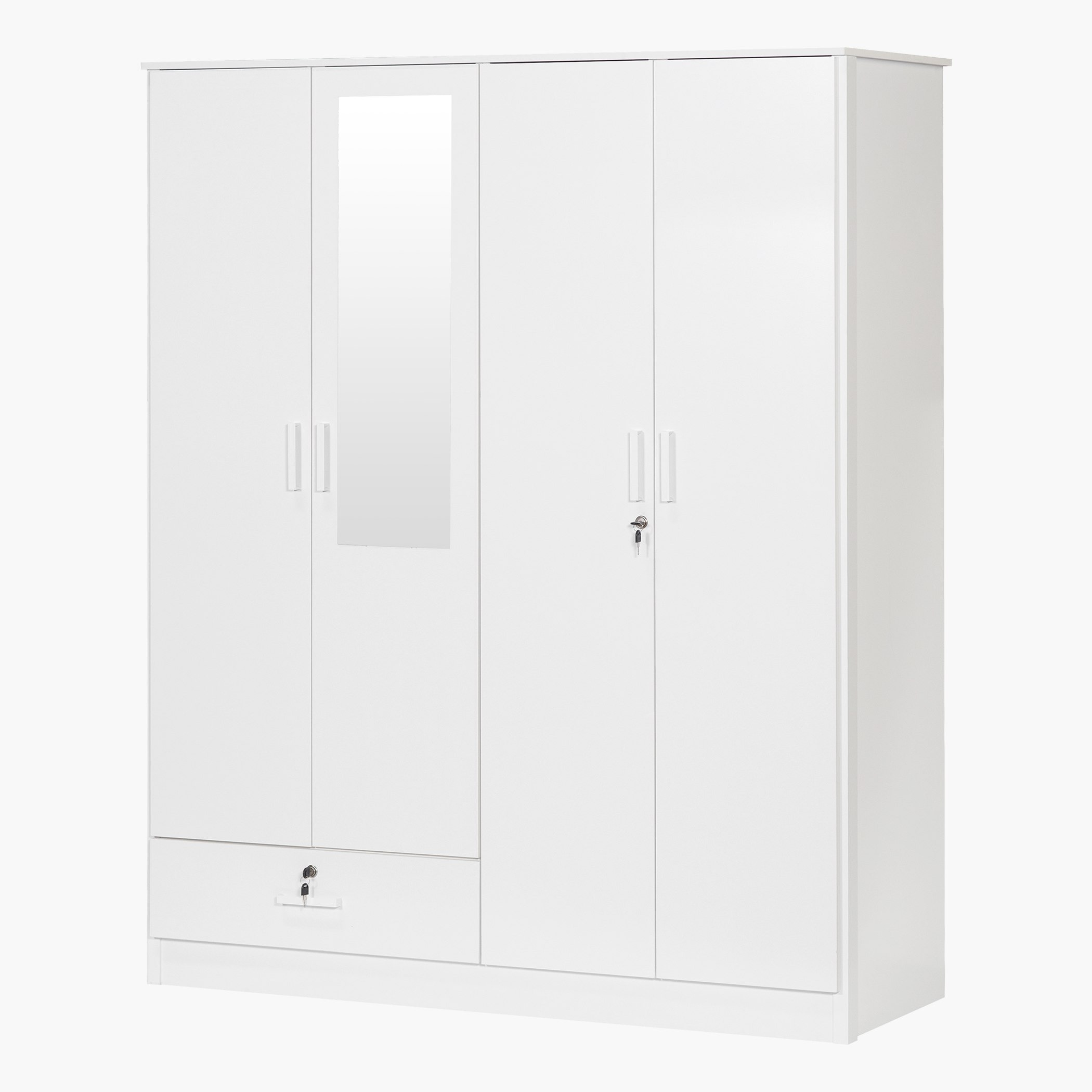 خزانة ملابس 4 أبواب بمرآة ودرج من ماندي-hbxfurniture-wardrobes-image-3