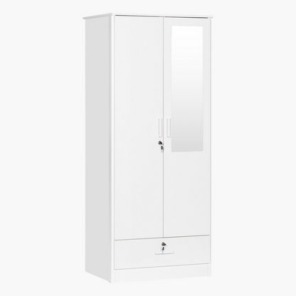 Mandy 2-Door Wardrobe with Mirror and Drawer