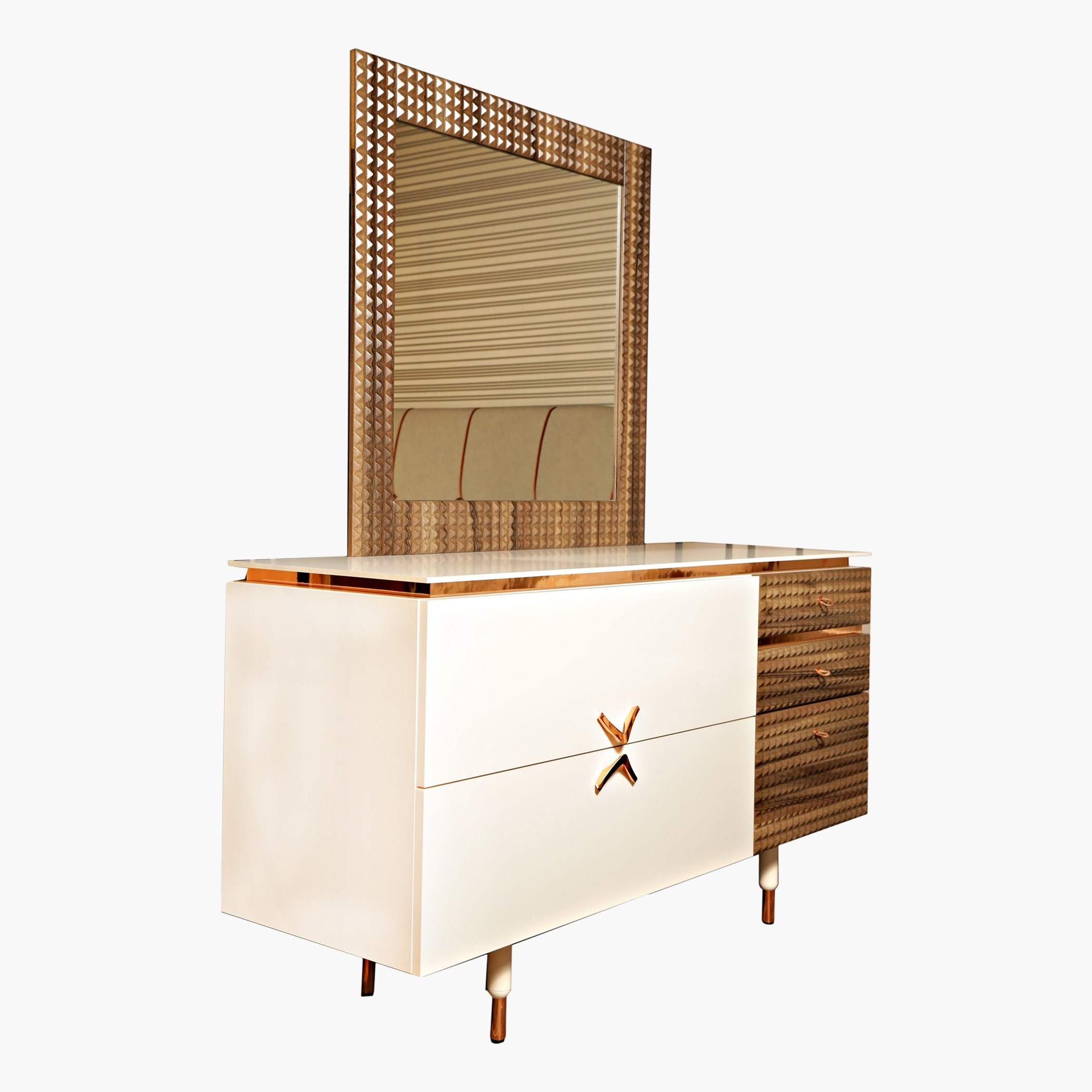 طقم غرفة نوم كينج 5 قطع من فيدورا - 180x200 سم-hbxbedroom-bedsandbedsets-bedroomsets-king-image-15